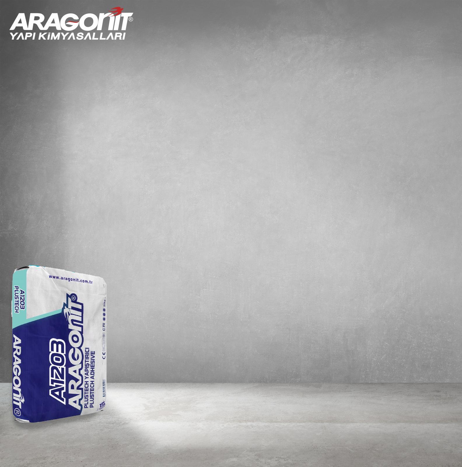 Aragonit A1203 Plustech Yapıştırıcı 25 kg Gri uygulama örneği