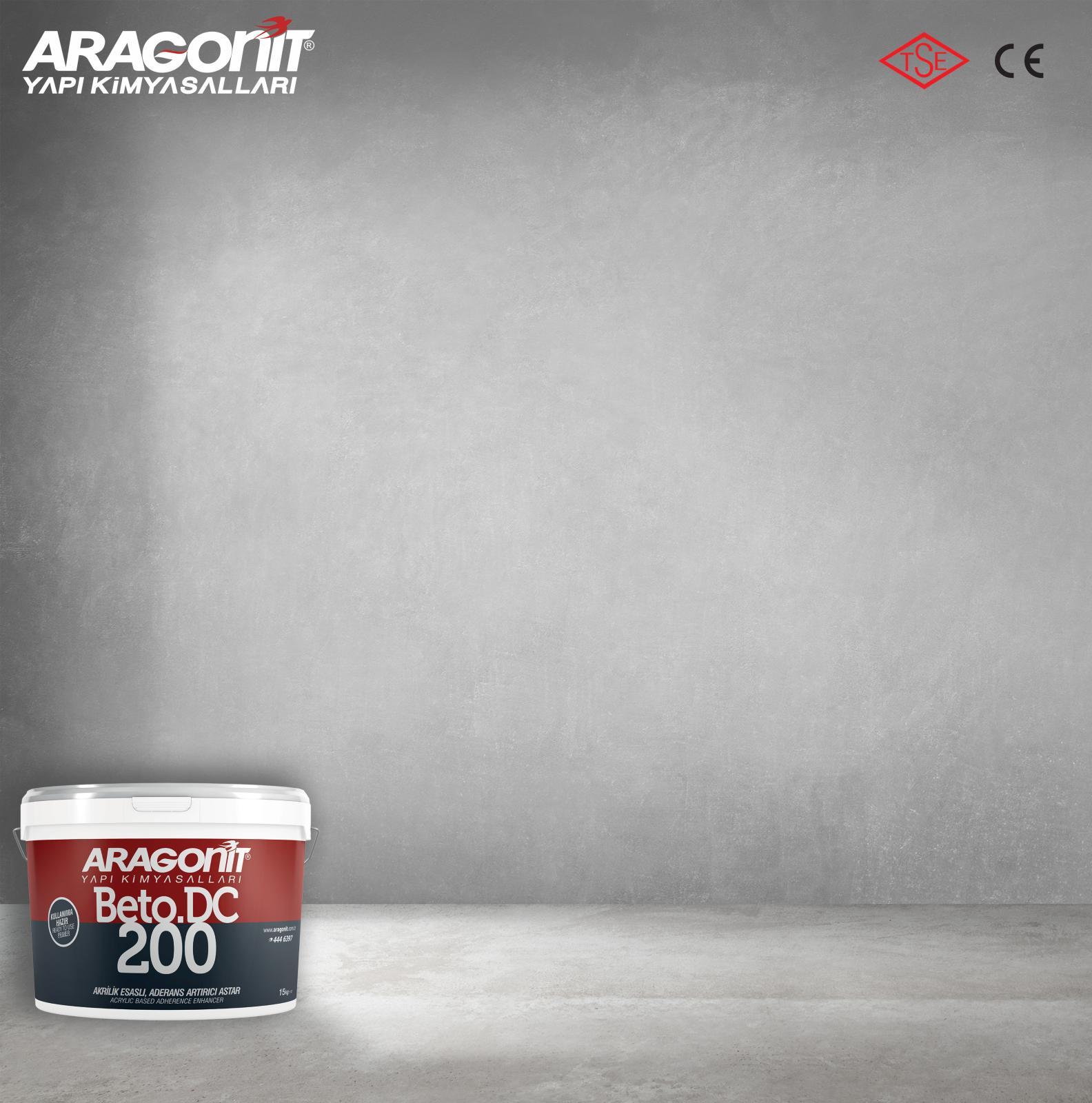 Aragonit Beto DC 200 Akrilik Esaslı Aderans Artırıcı Astar 12 kg Pembe uygulama örneği