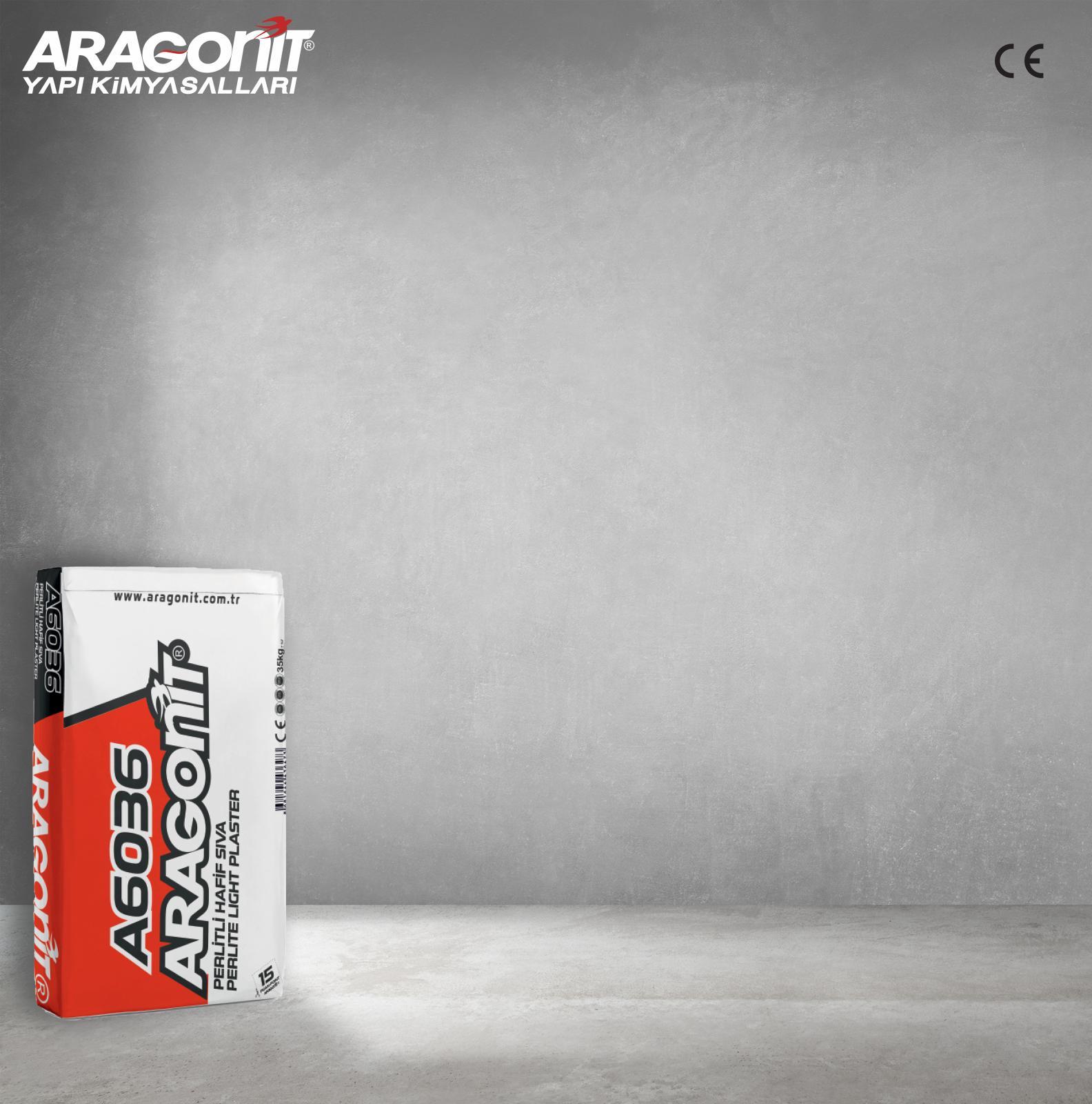 Aragonit A6036 Perlitli Hafif Sıva 25 kg Gri uygulama örneği