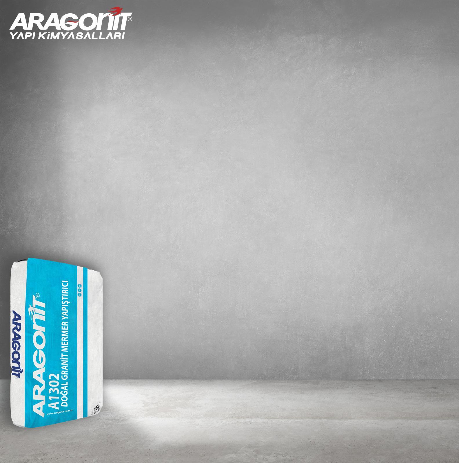 Aragonit A1302 Doğal Granit Mermer Yapıştırıcı 25 kg Gri uygulama örneği
