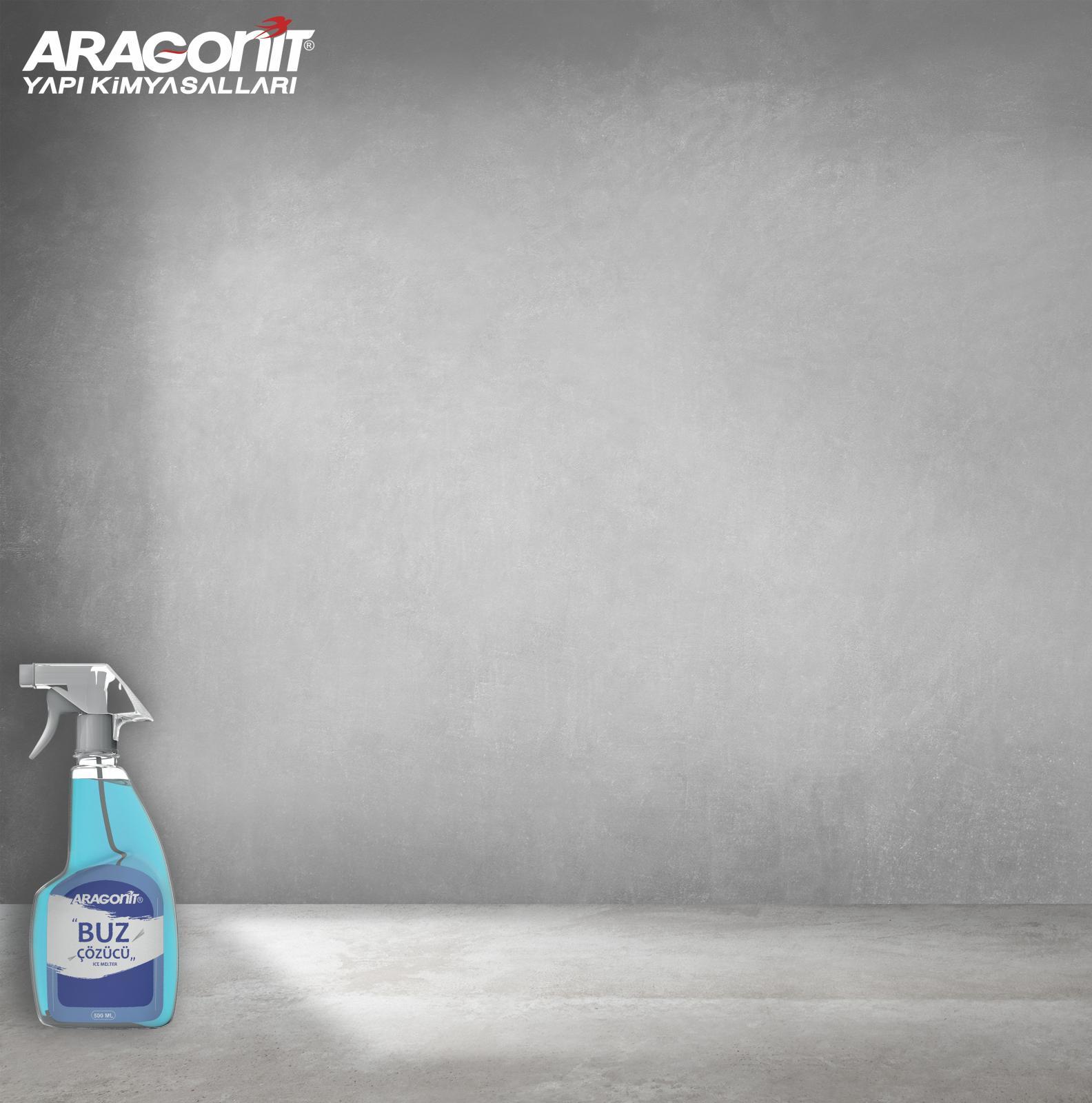 Aragonit Buz Çözücü 0,5 L uygulama örneği