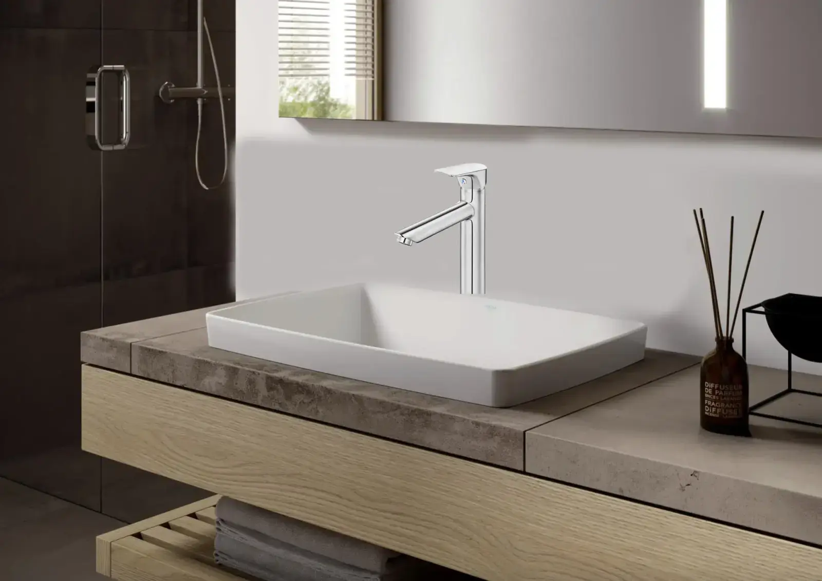 Ar-Yak Ar Fia Yüksek ( Çanak ) Lavabo Bataryası 102188089 Krom uygulama örneği