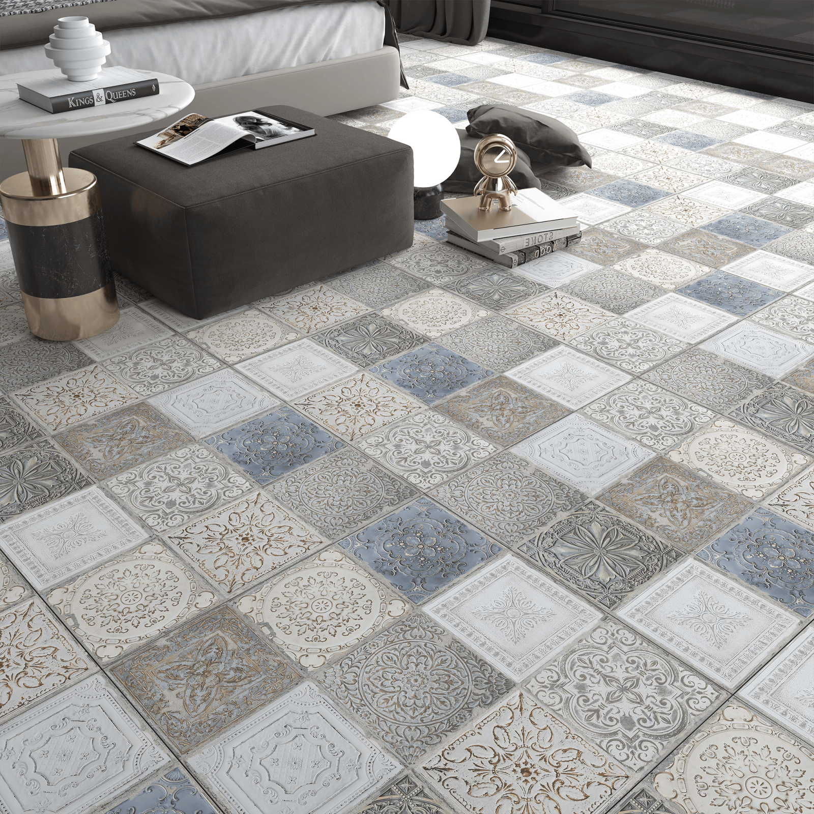 Bien Seramik 60x60 Anticatto Bianco Mat uygulama örneği