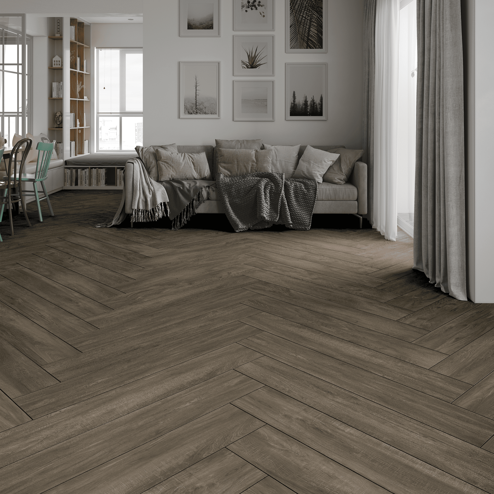 Bien Seramik 20x120 Yoga Wood Kızıl Venge Mat uygulama örneği