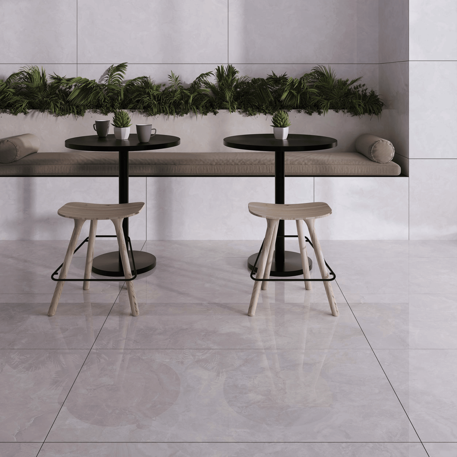 Bien Seramik 60x120 Adel Grey Full Lappato uygulama örneği