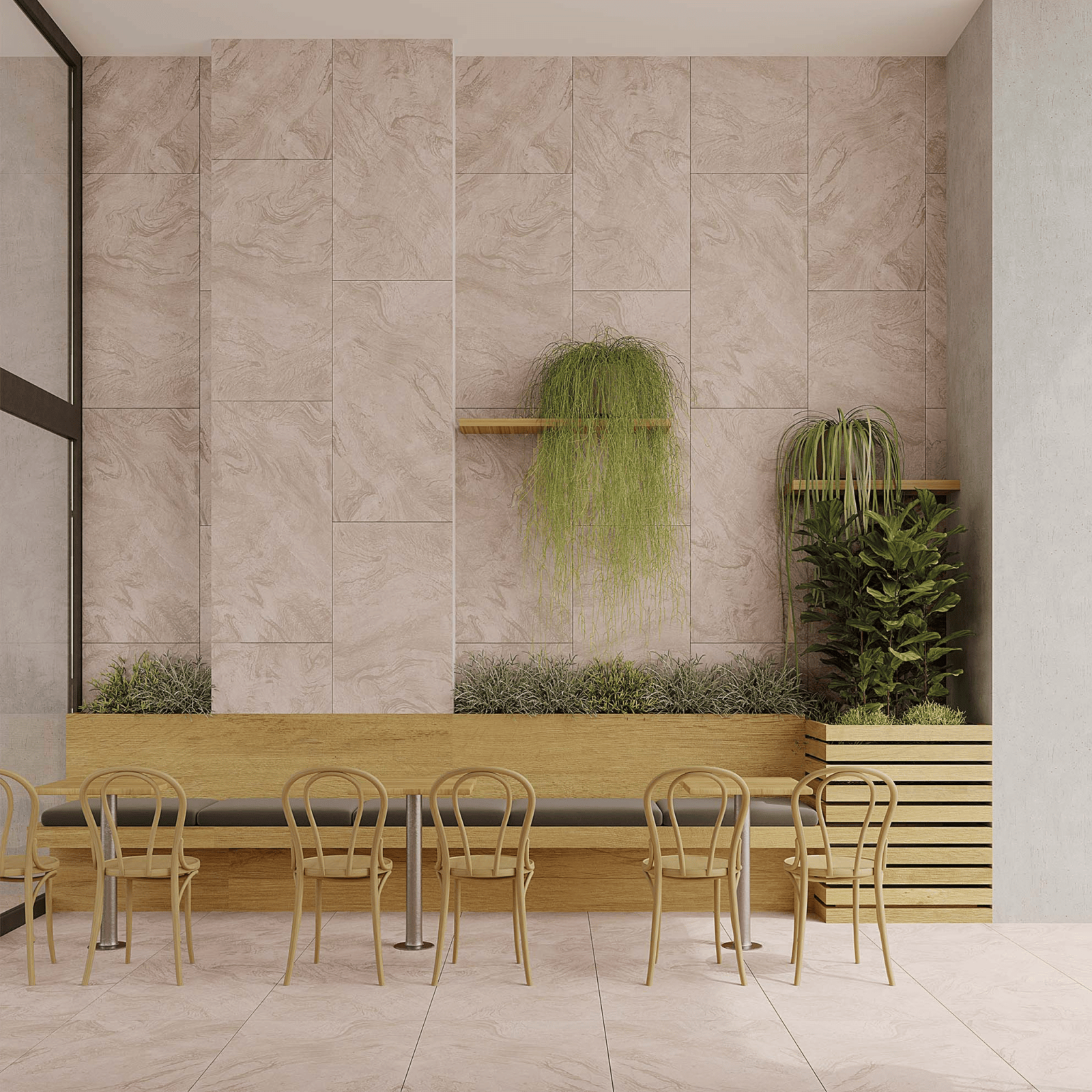 Bien Seramik 40x80 Nomerles Anthracite Parlak uygulama örneği