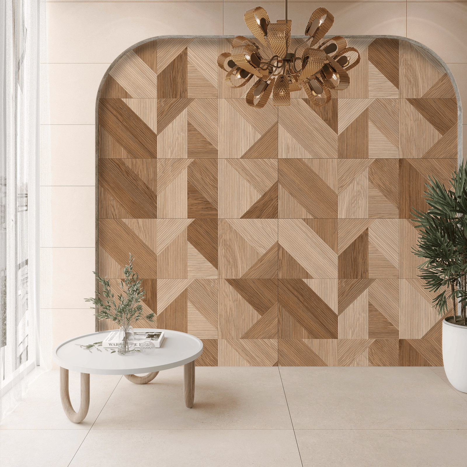 Bien Seramik 30x90 Bond Wood Dekofon Kahve Mat uygulama örneği
