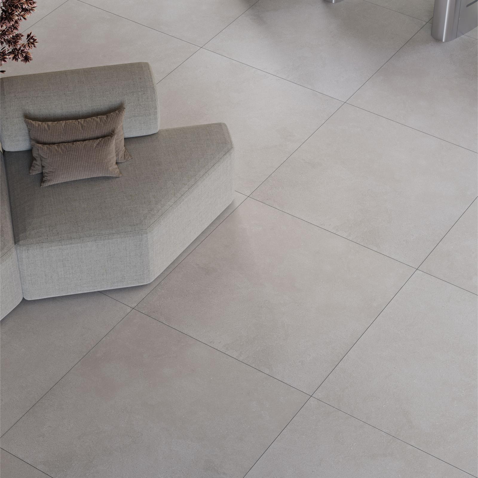 Bien Seramik 100x100 Clio Silver Gri Mat uygulama örneği
