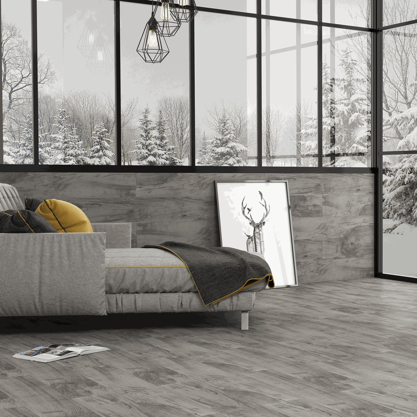 Bien Seramik 15x60 Atelier Pearl İnci Mat uygulama örneği