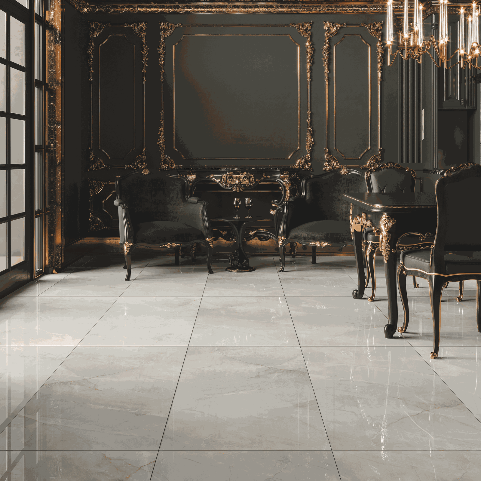 Bien Seramik 60x120 Arch Açık Gri Full Lappato uygulama örneği