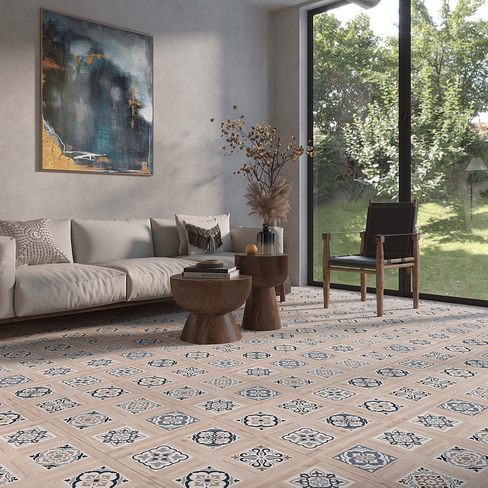 Bien Seramik 50x50 Modellato Mat uygulama örneği