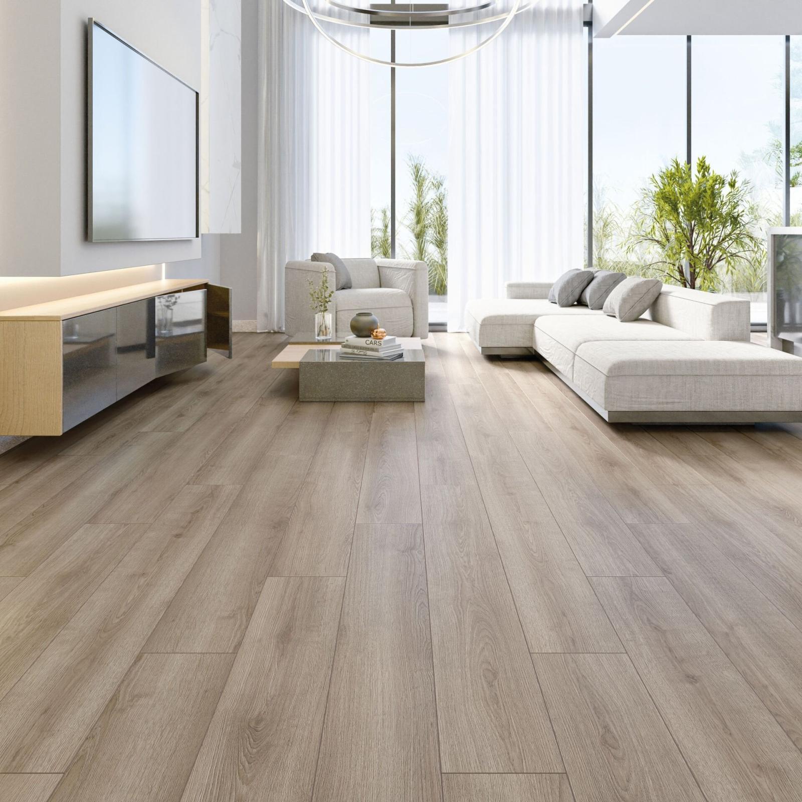 ÇAMSAN Modern Long Vardar Meşe 735 8 mm Laminat Parke uygulama örneği
