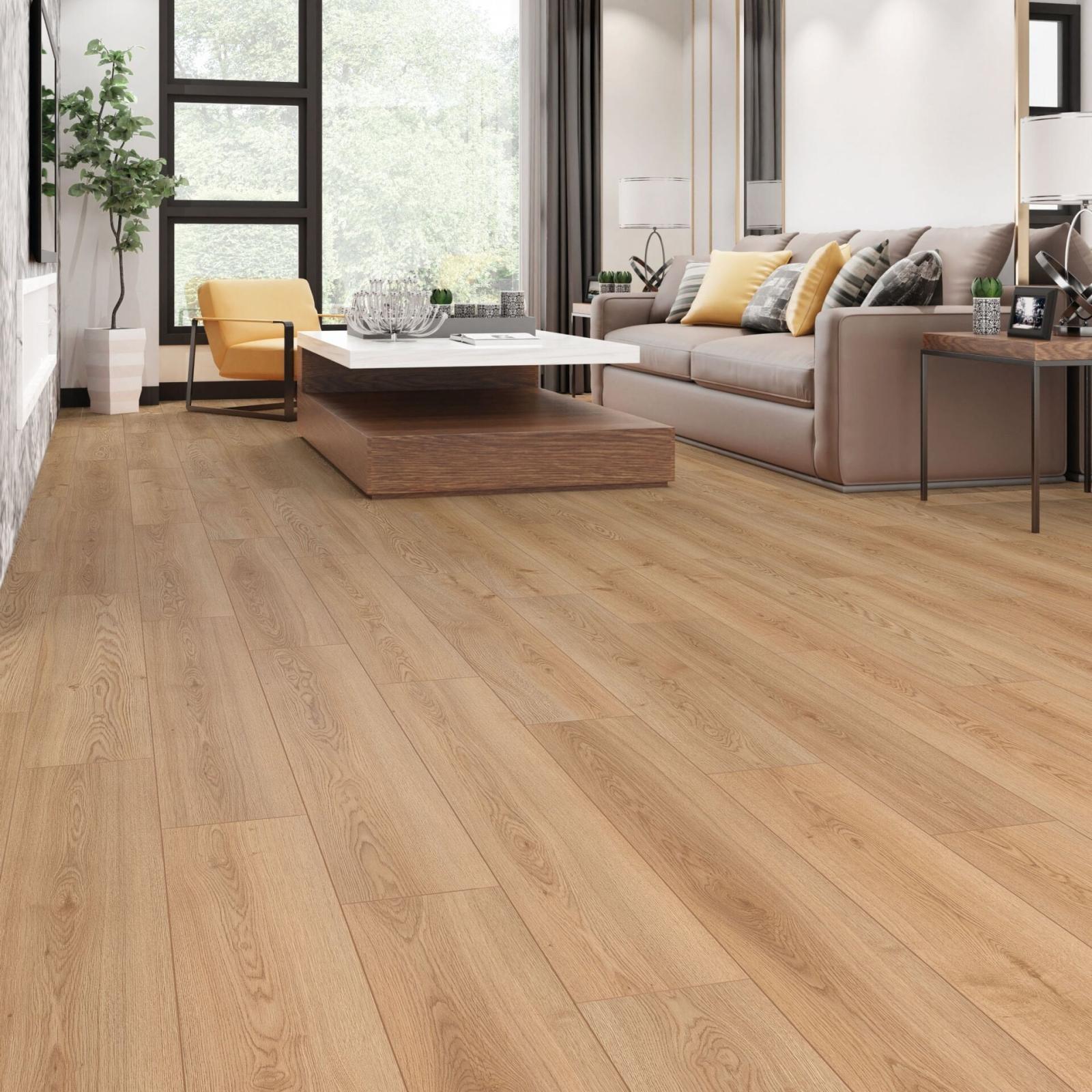 ÇAMSAN Modern Kafkas Meşe 709 8 mm Laminat Parke uygulama örneği
