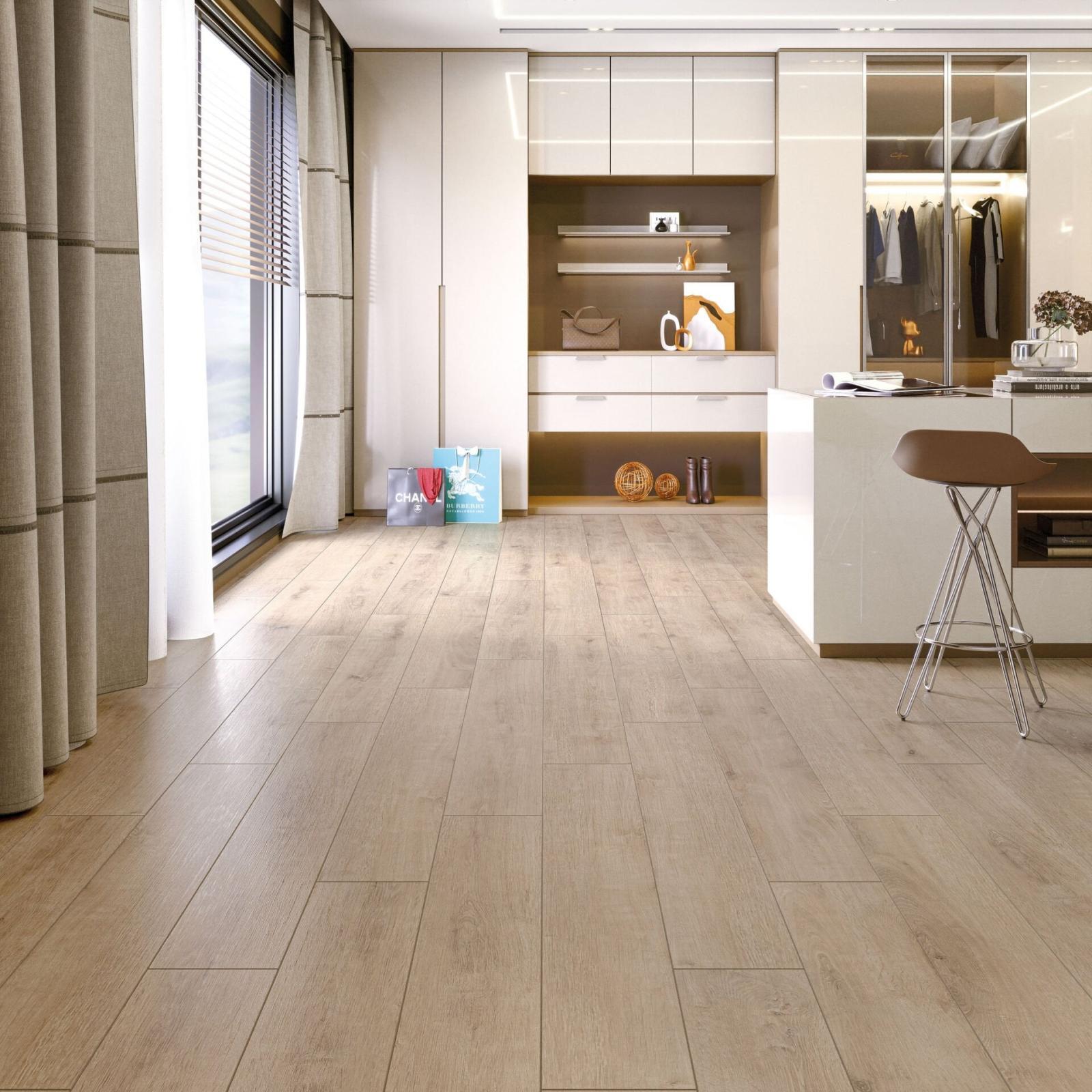 ÇAMSAN Silver Plus Acar Meşe 5004 8 mm Laminat Parke uygulama örneği