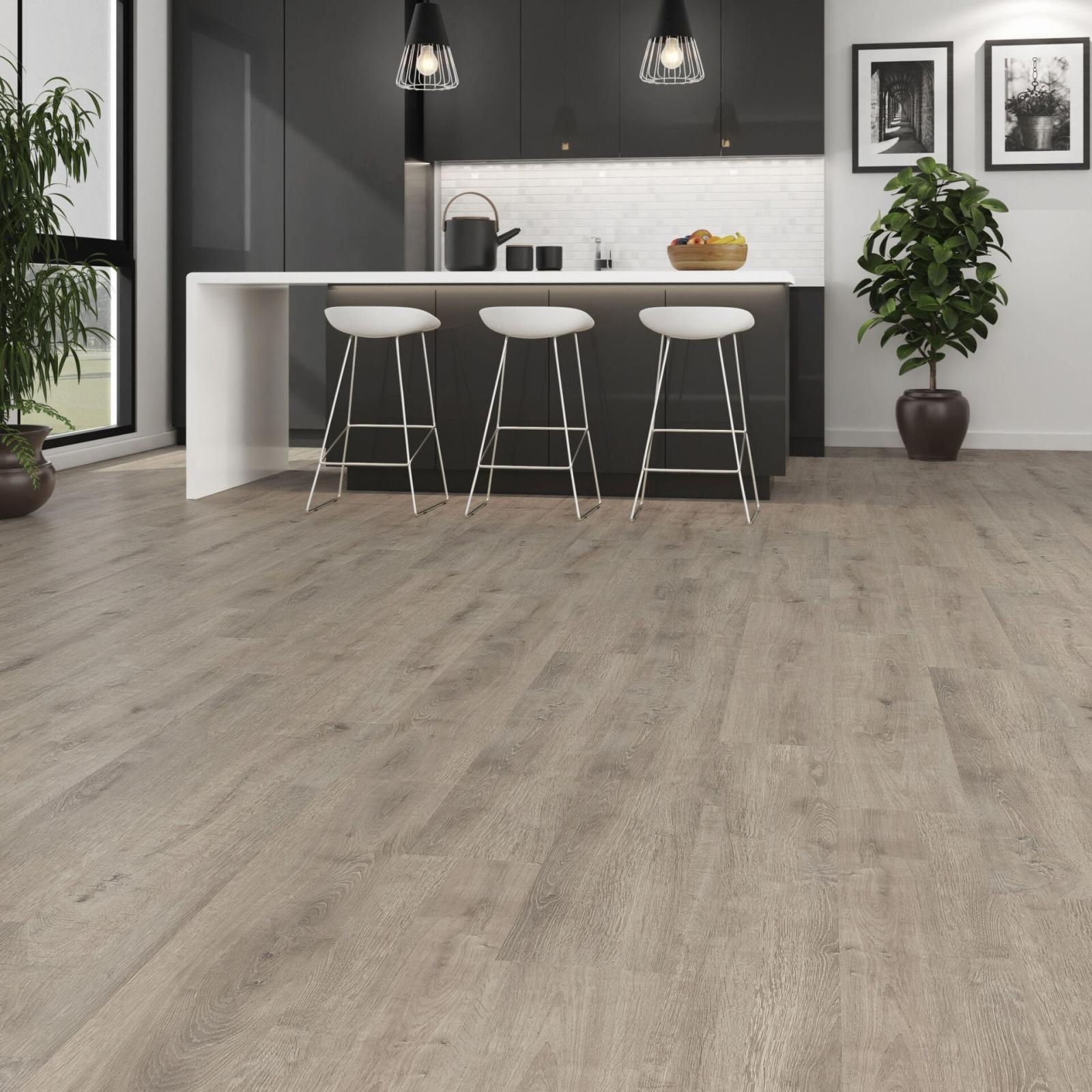 ÇAMSAN Silver Acar Meşe 5004 8 mm Laminat Parke uygulama örneği