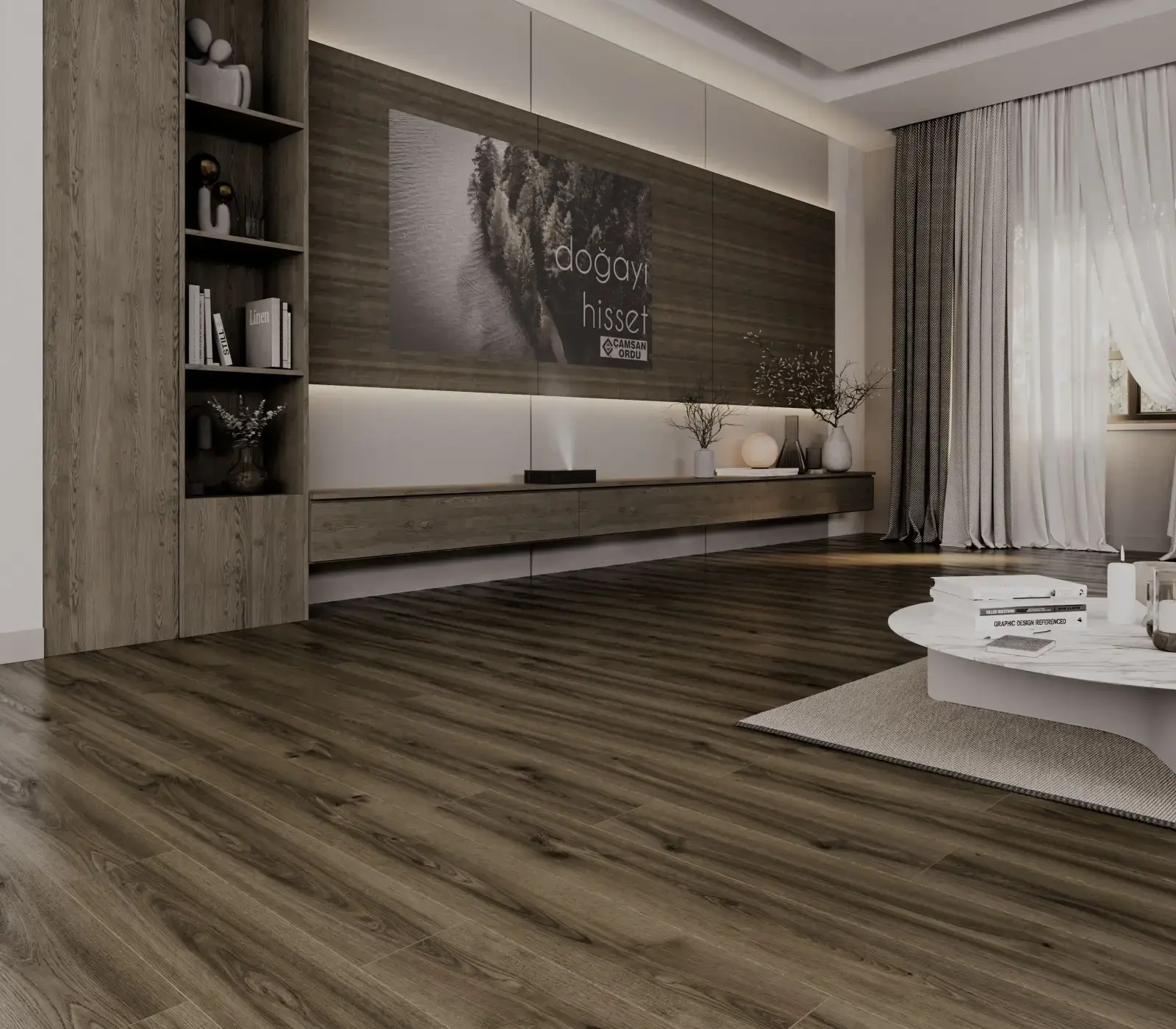 ÇAMSAN ORDU Zen Pera 8 mm Laminat Parke uygulama örneği