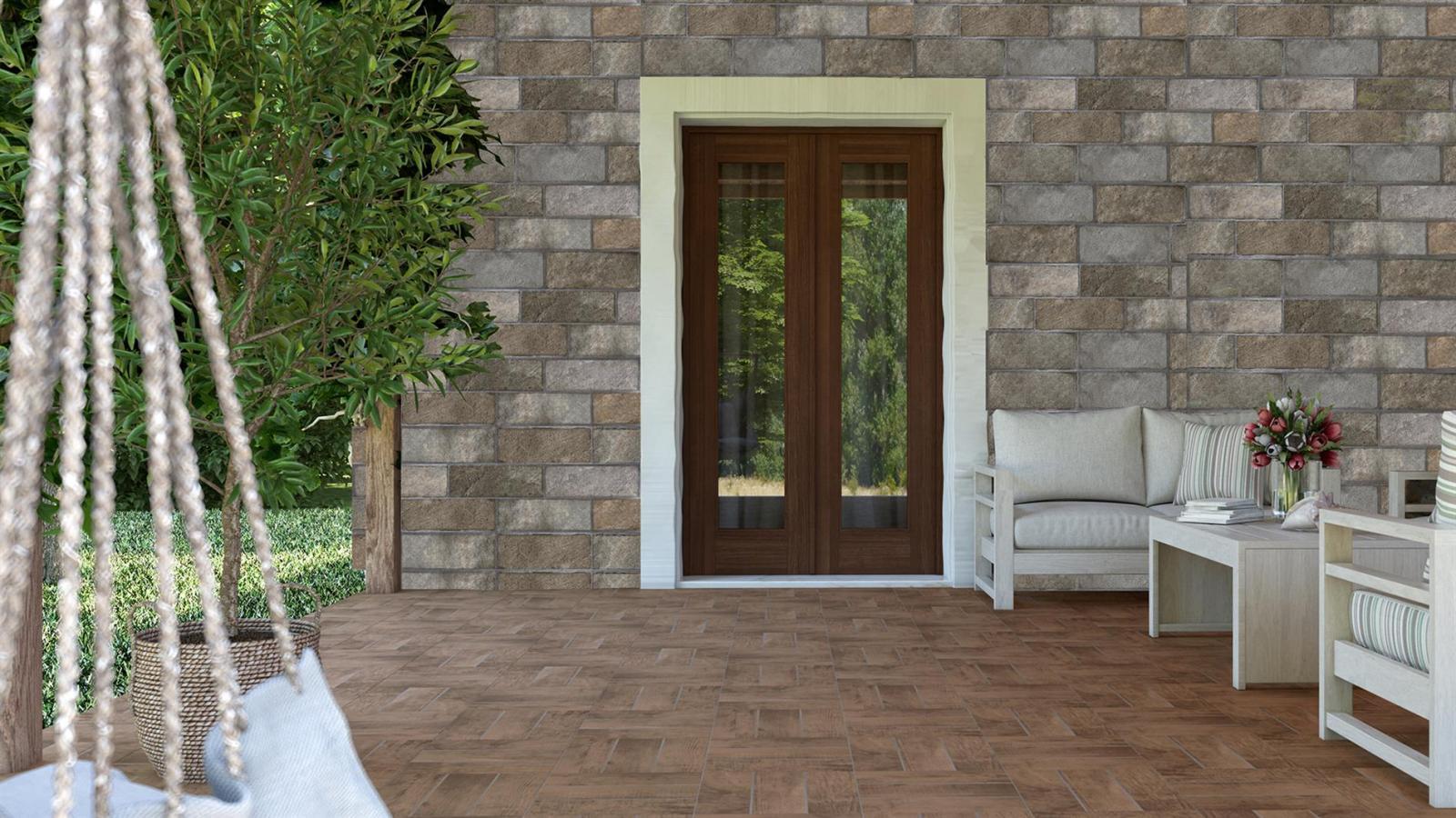 Duratiles 15x60 Ladrillo Natura Mat uygulama örneği