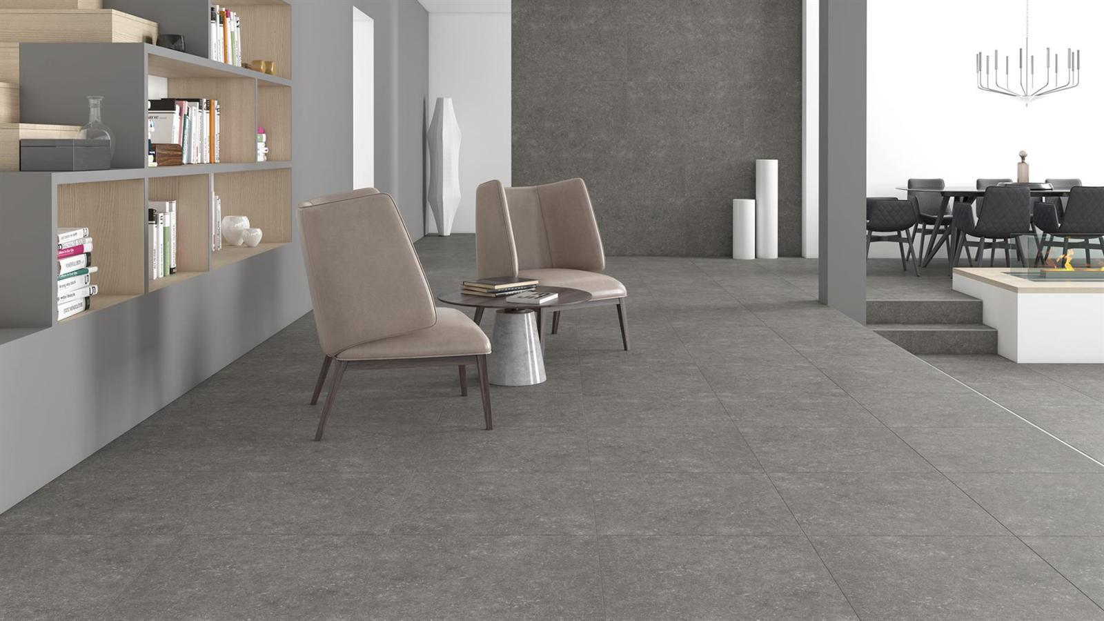 Duratiles 60x60 Azzuro Mavi uygulama örneği