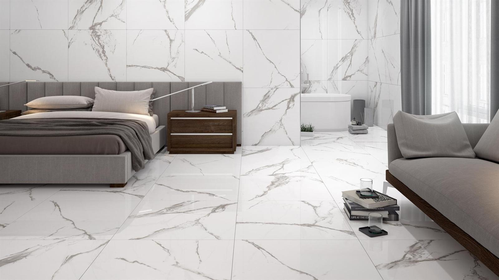 Duratiles 80x80 Serendra Luna Full Lappato uygulama örneği