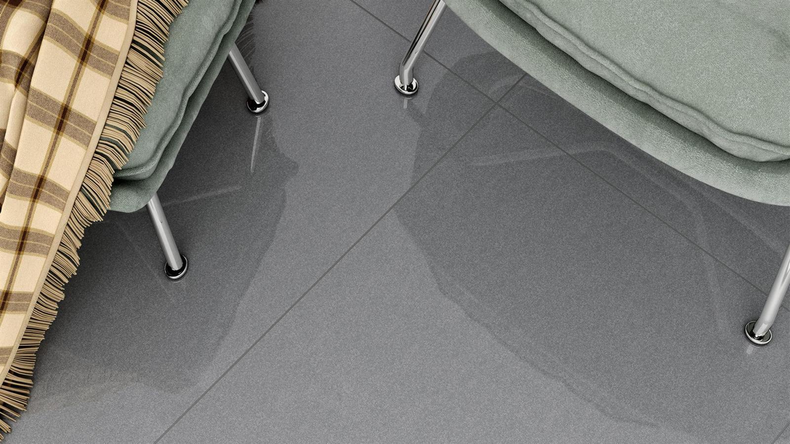 Duratiles 60x120 Crackle Gri Mat uygulama örneği