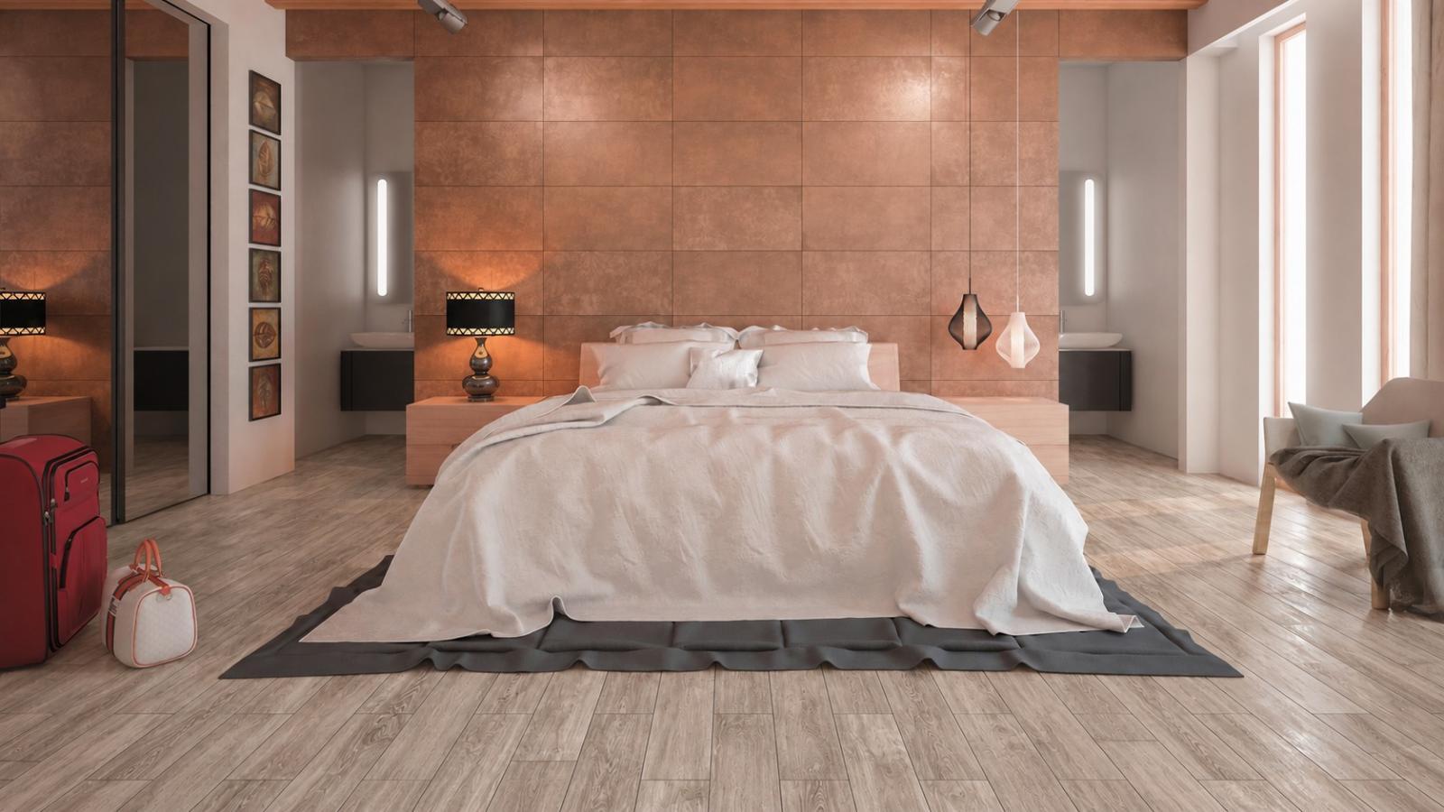 Duratiles 15x90 Pinewood Kahve Mat uygulama örneği