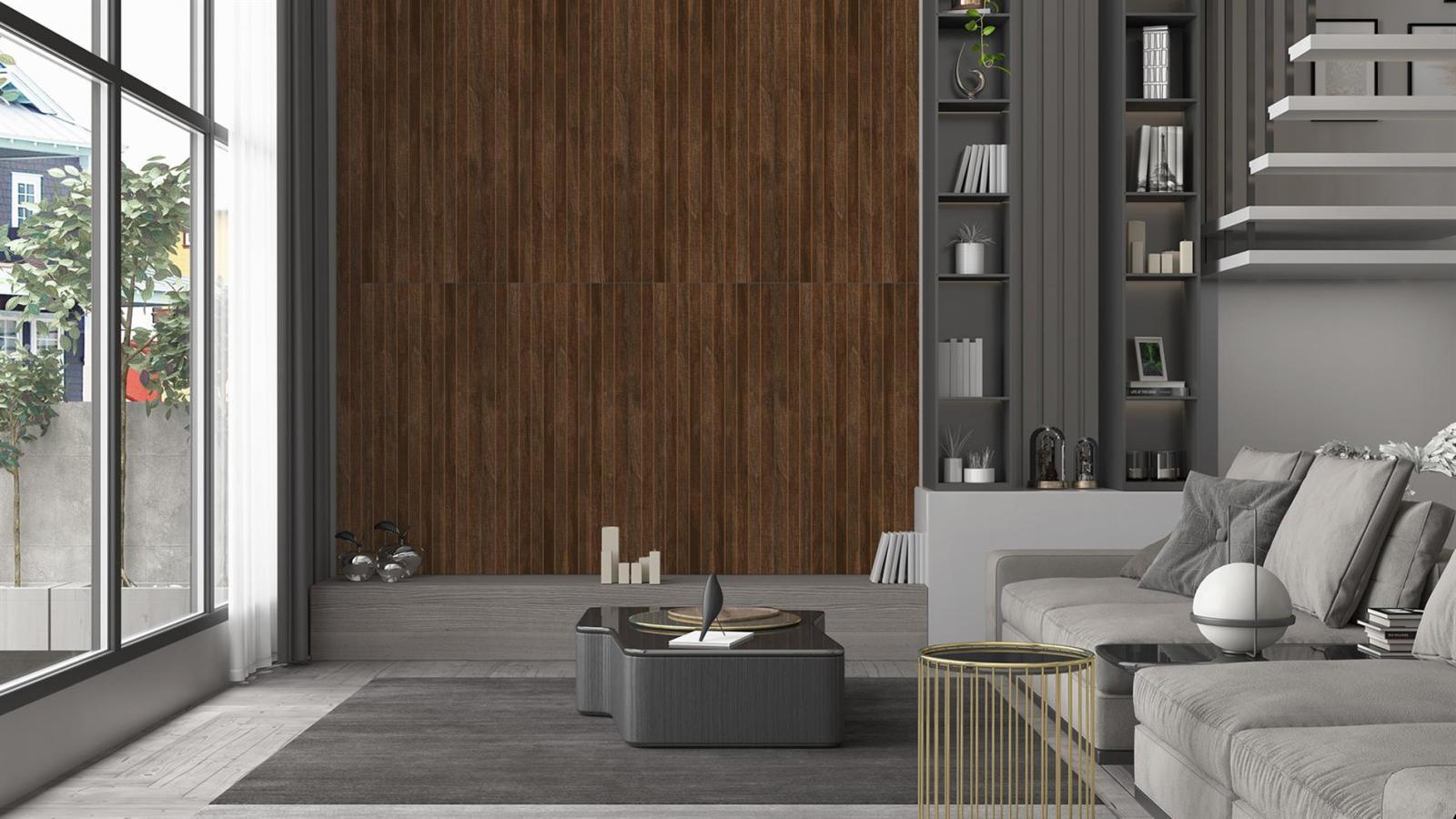 Duratiles 60x120 Lakewood Kahve Mat uygulama örneği