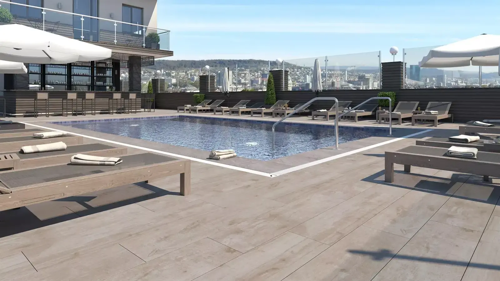 Duratiles 45x90 Pasifico Natural Mat 30 mm uygulama örneği