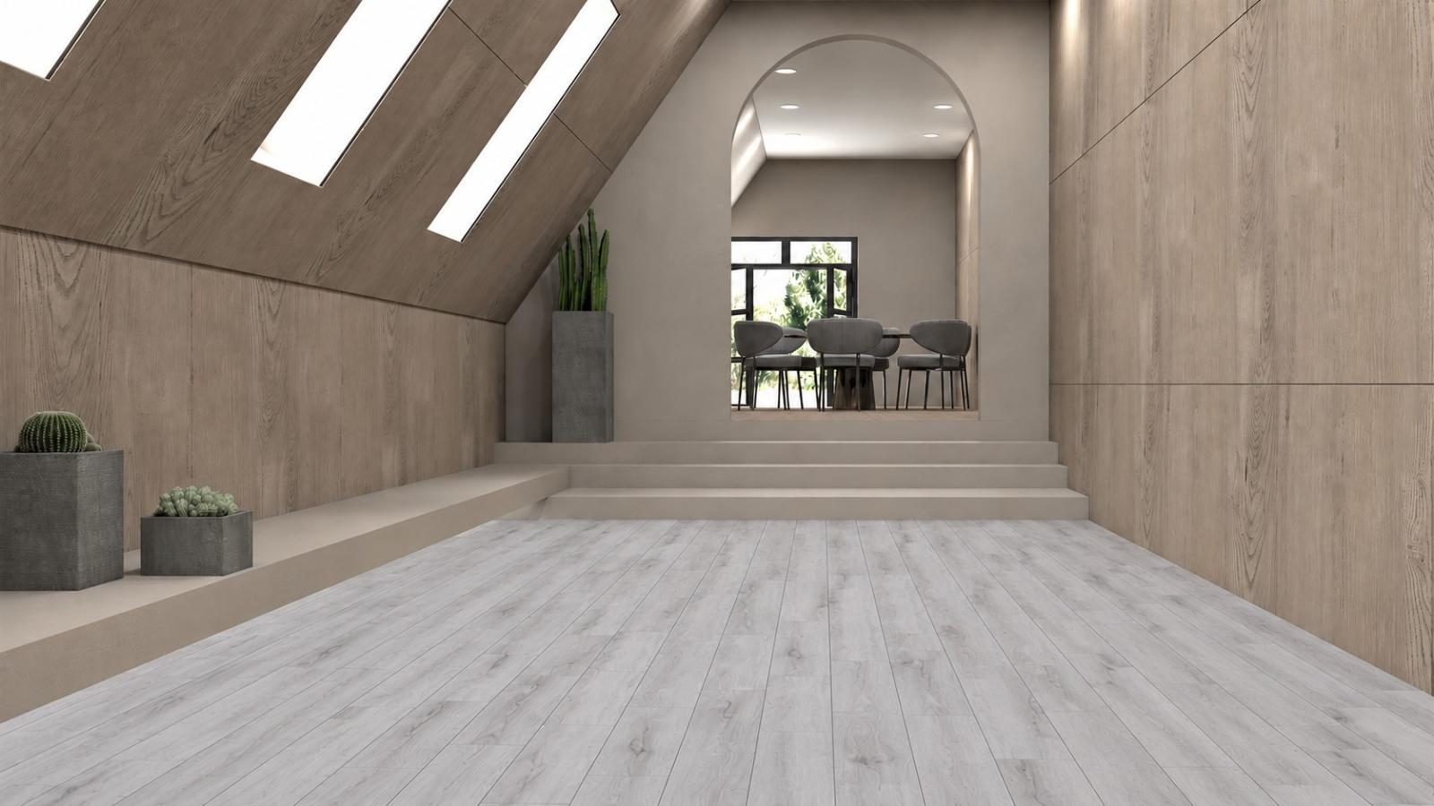 Duratiles 20x120 Naturalia Koyu Gri Mat uygulama örneği