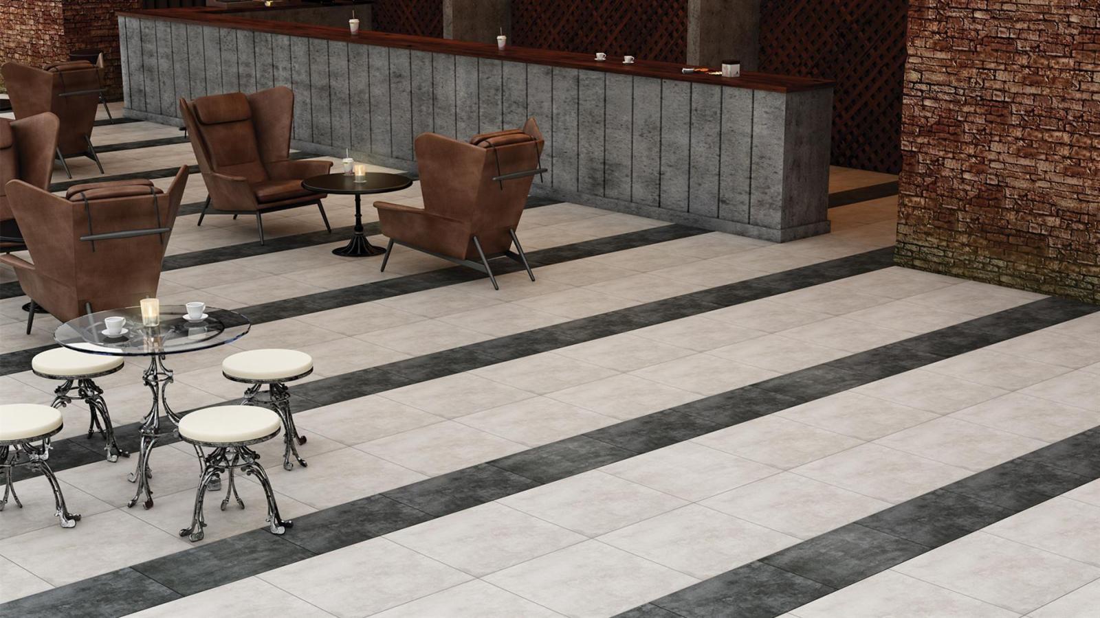 Duratiles 60x60 Porto Antrasit Mat 20 mm uygulama örneği