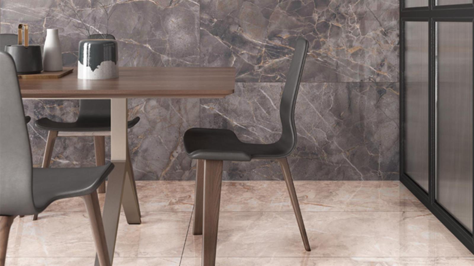 Duratiles 60x60 Natura Kahve Full Lappato uygulama örneği