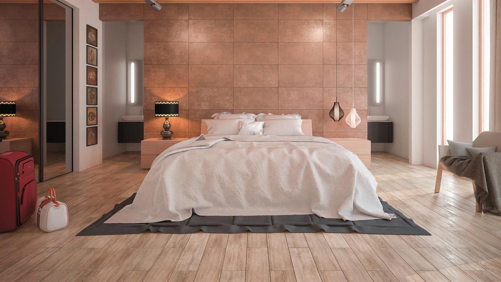 Duratiles 15x60 Pinewood Kahve Mat uygulama örneği
