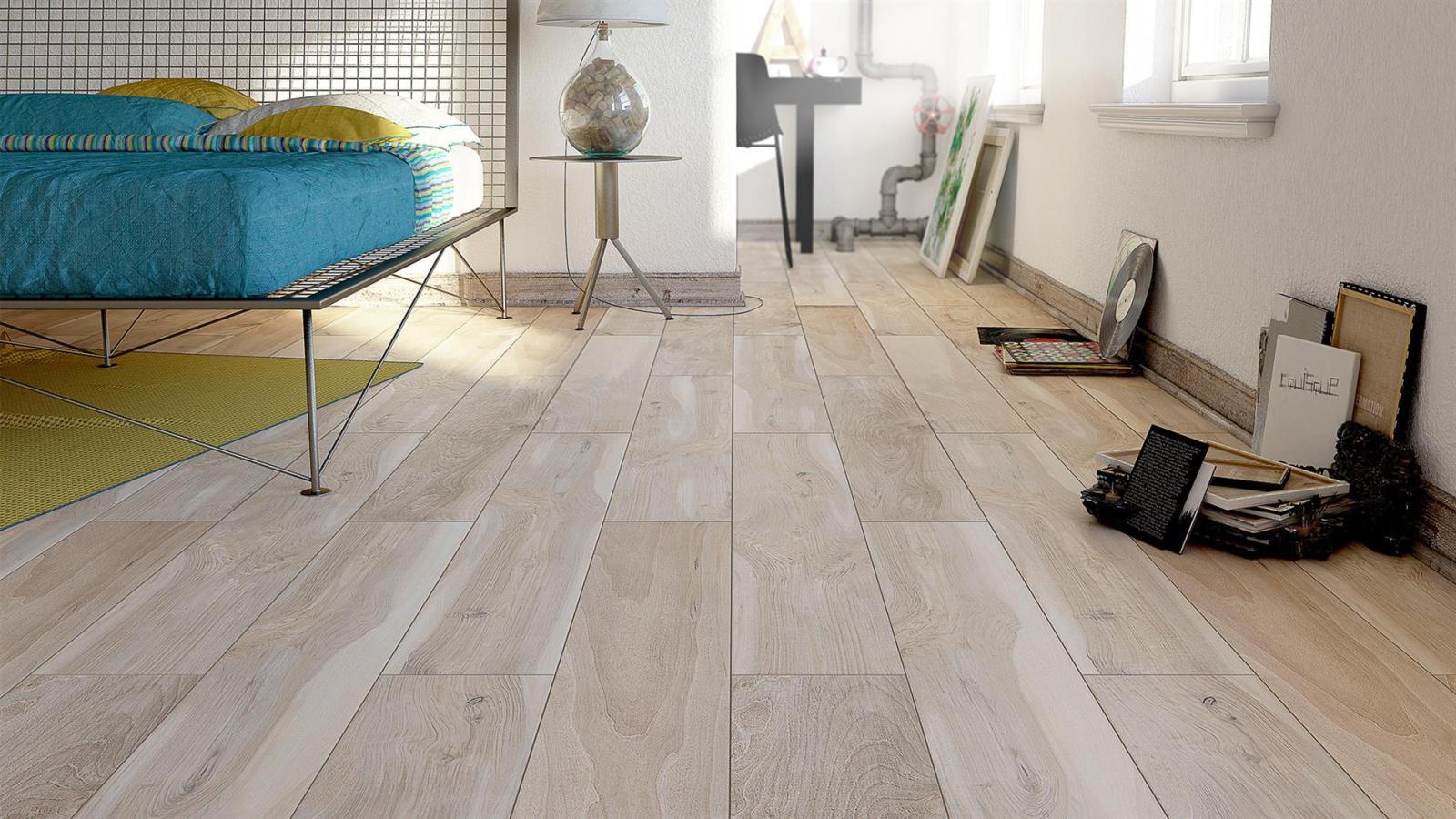 Duratiles 20x120 Ottowa Krema Mat uygulama örneği