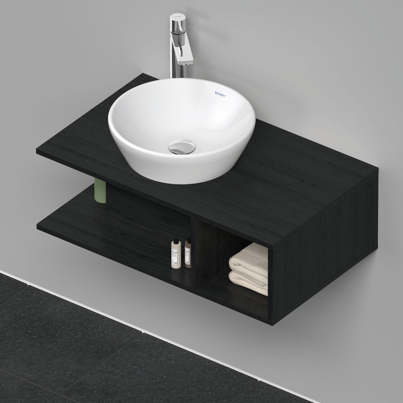 Duravit D-Neo Asma dolap ünitesi 800 mm Siyah Meşe DE491801616 uygulama örneği
