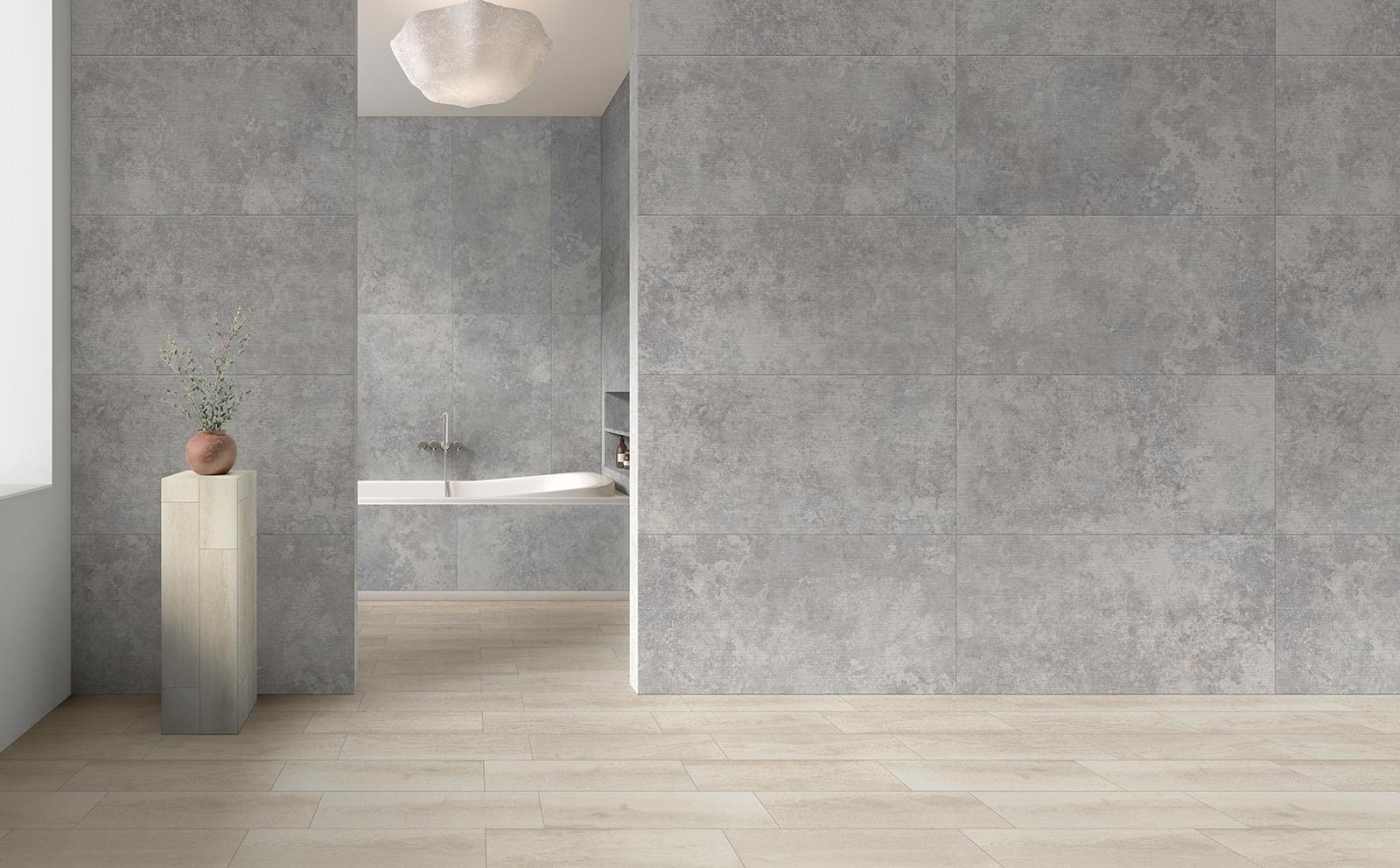 Ege Seramik 60x120 Spezia Gri Rektifiyeli uygulama örneği