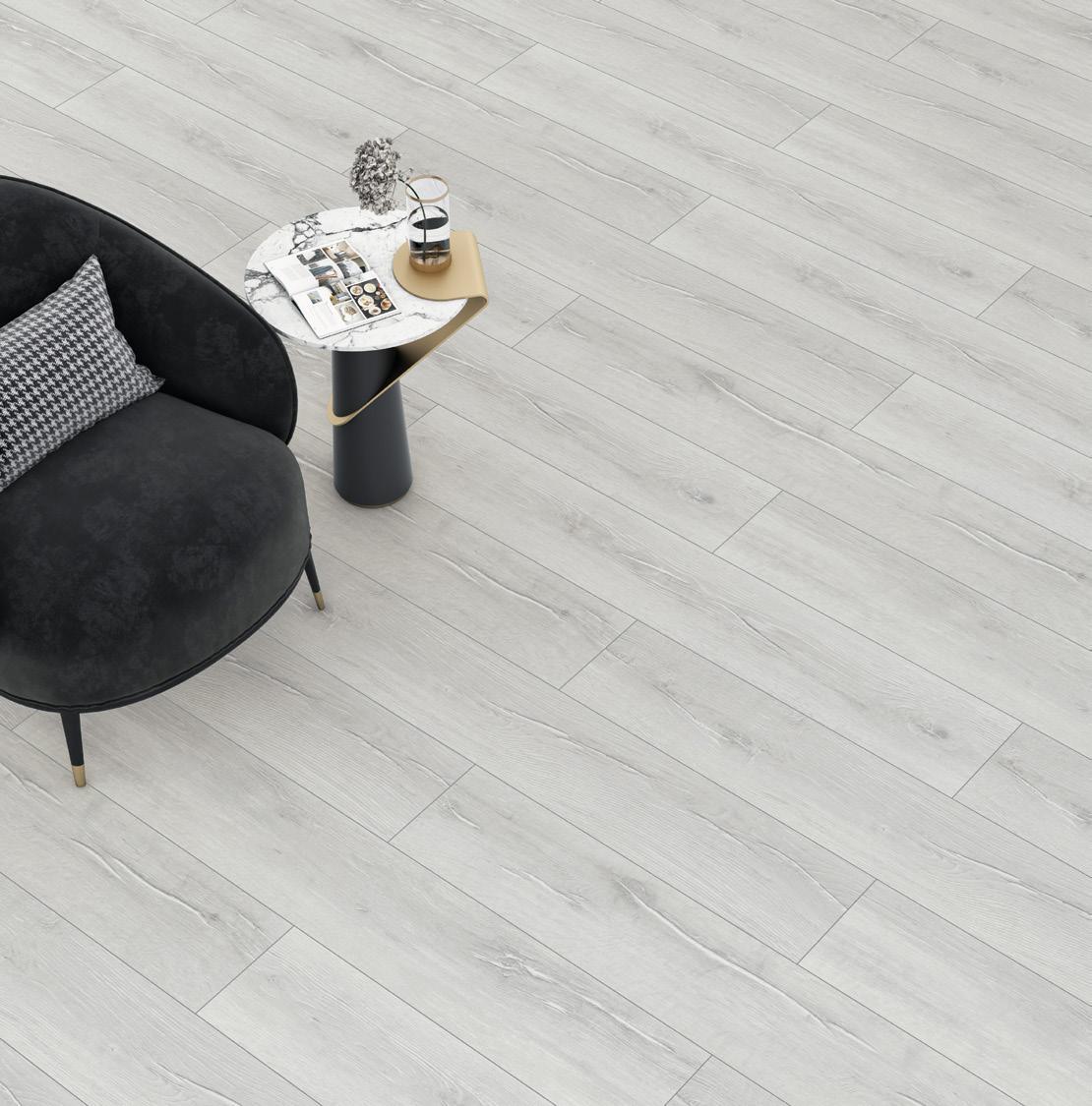 FLOORPAN Sunex Gri Meşe 8 mm Laminat Parke uygulama örneği