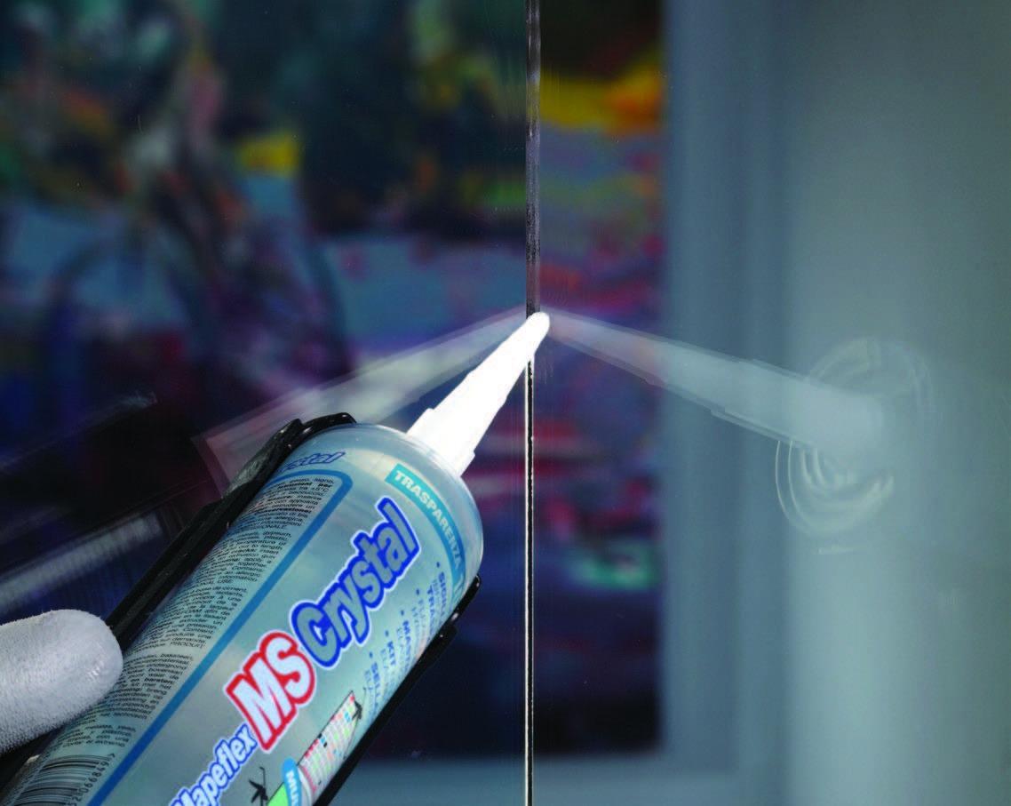 Mapei Mapeflex MS Crystal Şeffaf 300 ml uygulama örneği