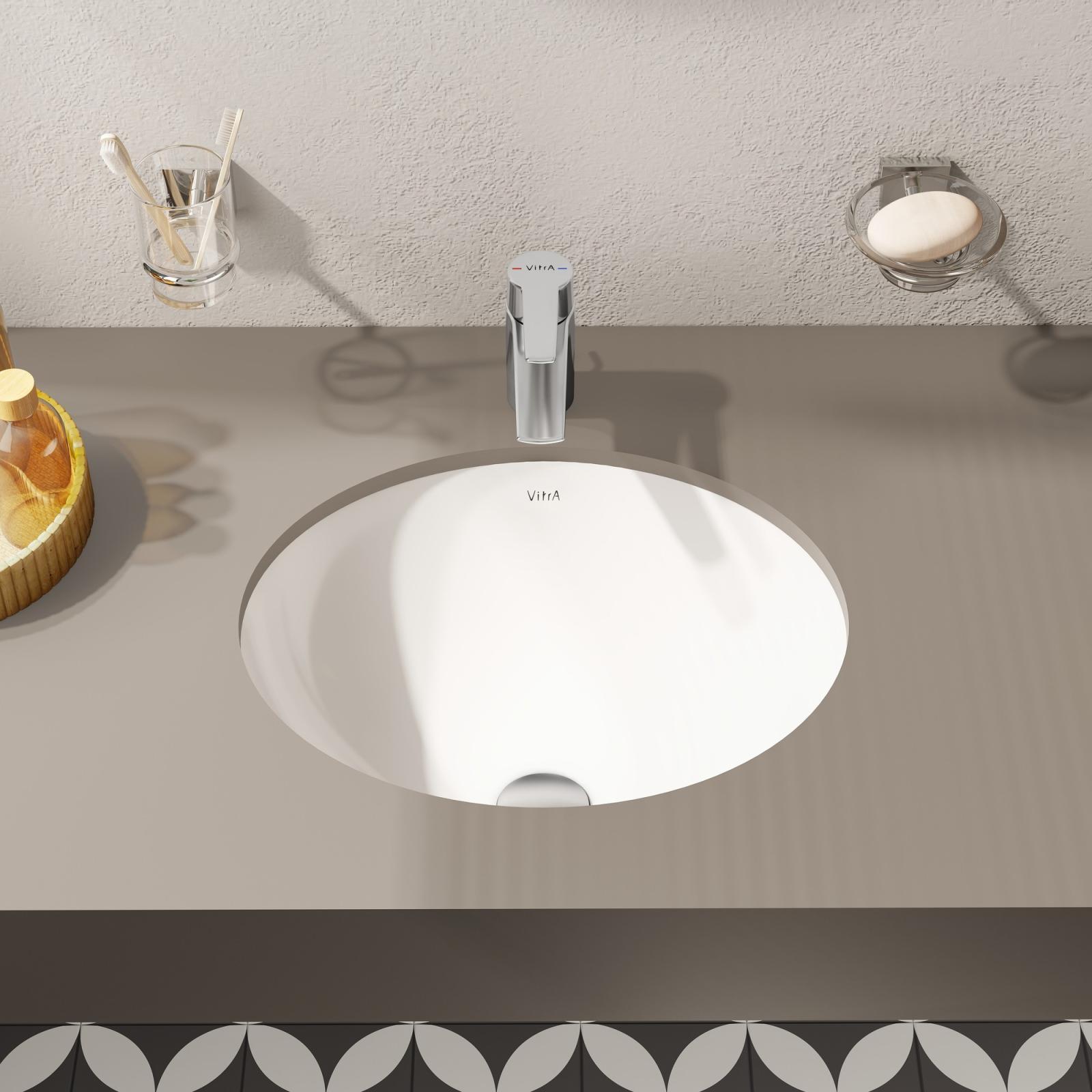 VitrA S20 Tezgahaltı Lavabo, 47x38 cm — 6039B003-0012 uygulama örneği