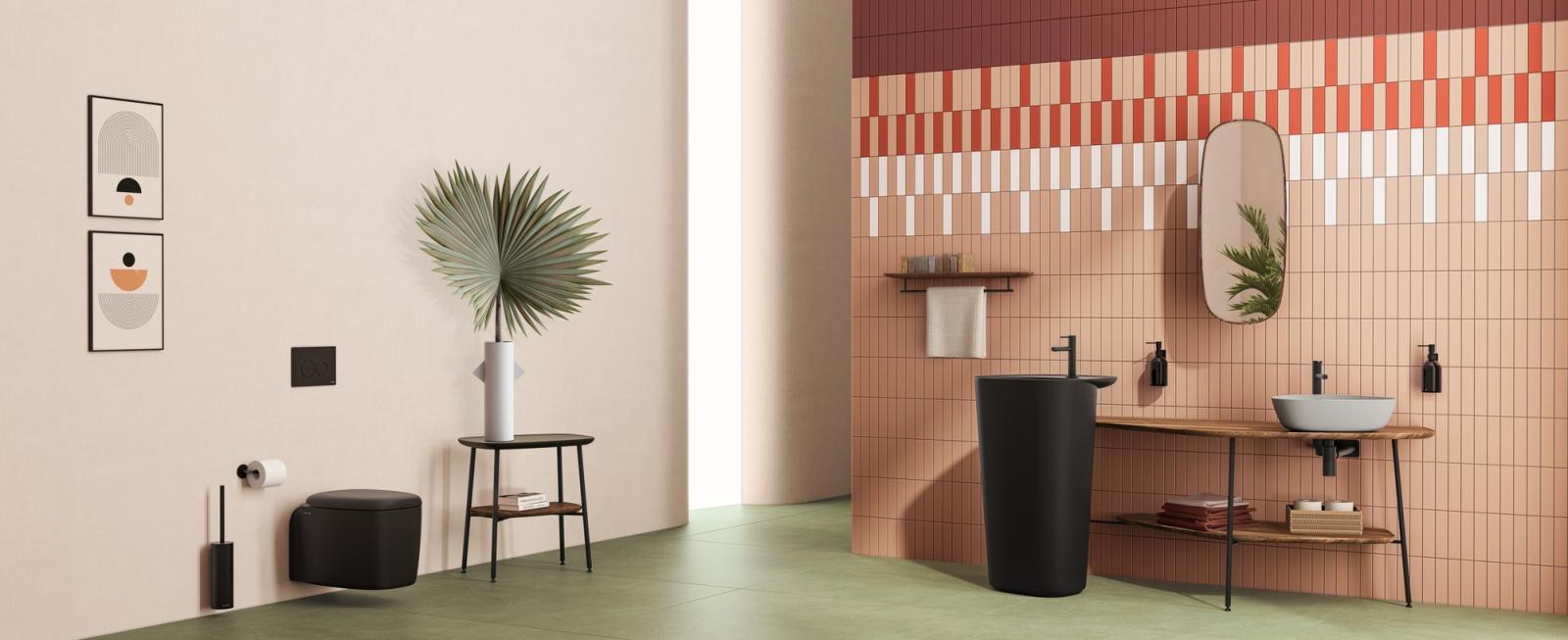 VitrA Plural Klozet Kapağı Mat Siyah 126-483-019 uygulama örneği