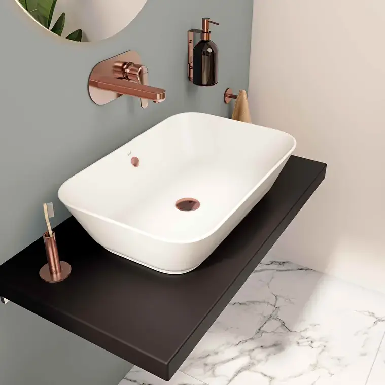 VitrA Geo Çanak Lavabo, 60x39 cm Beyaz — 7425B003-0012 uygulama örneği
