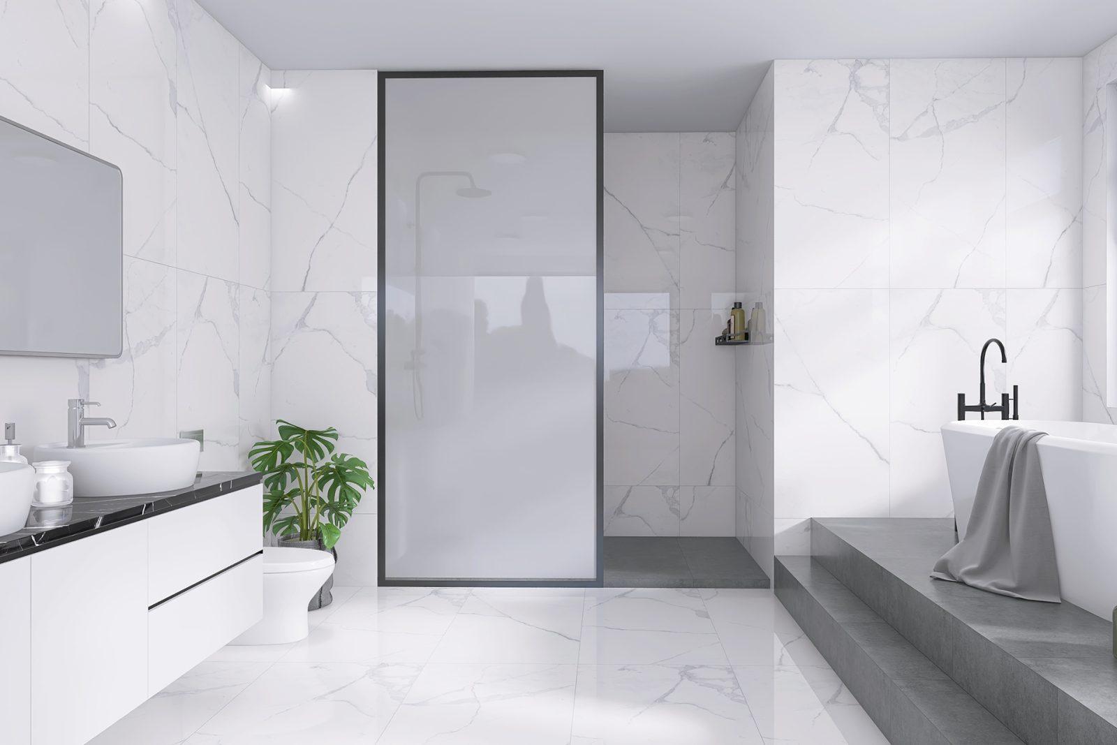 Graniser 60x120 Fontana Light Parlatılmış uygulama örneği