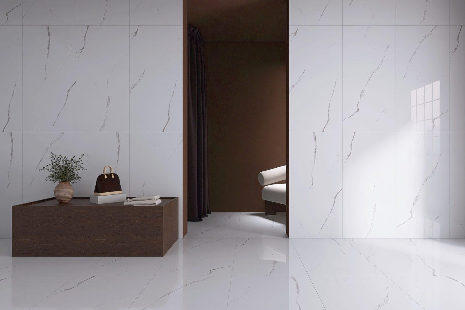 Graniser 60x120 Harmony White Parlatılmış uygulama örneği