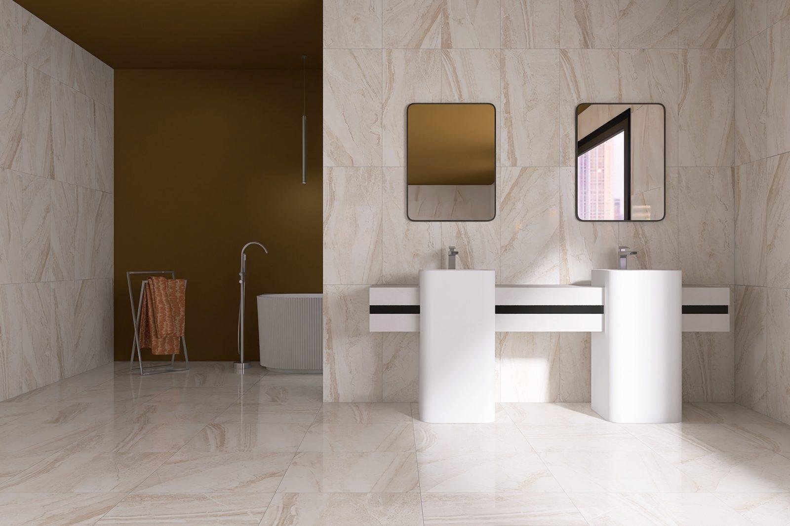 Graniser 40x80 Varea Bone Parlak uygulama örneği