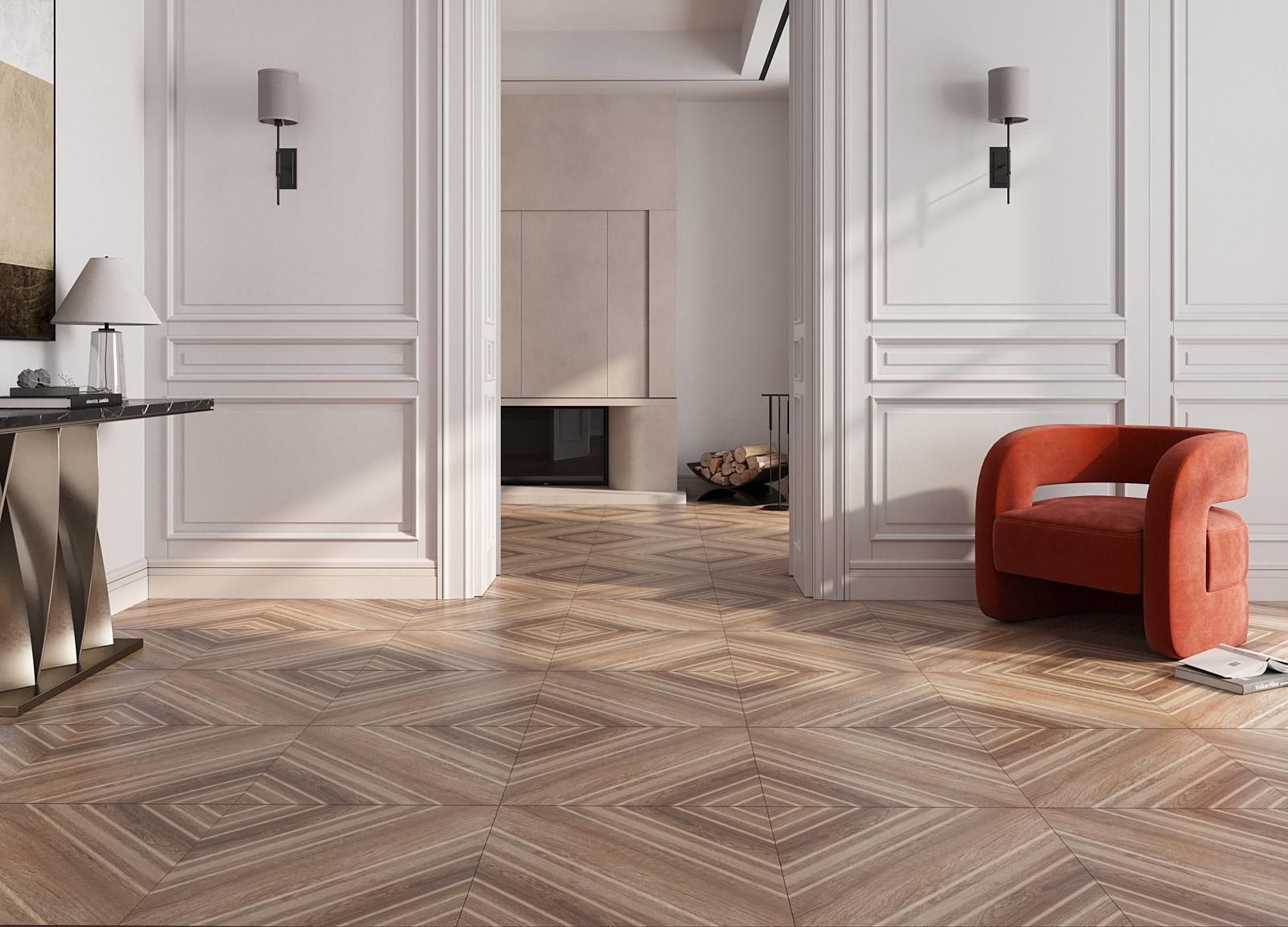 Güral Seramik 60x60 Sahara Wood Mat uygulama örneği