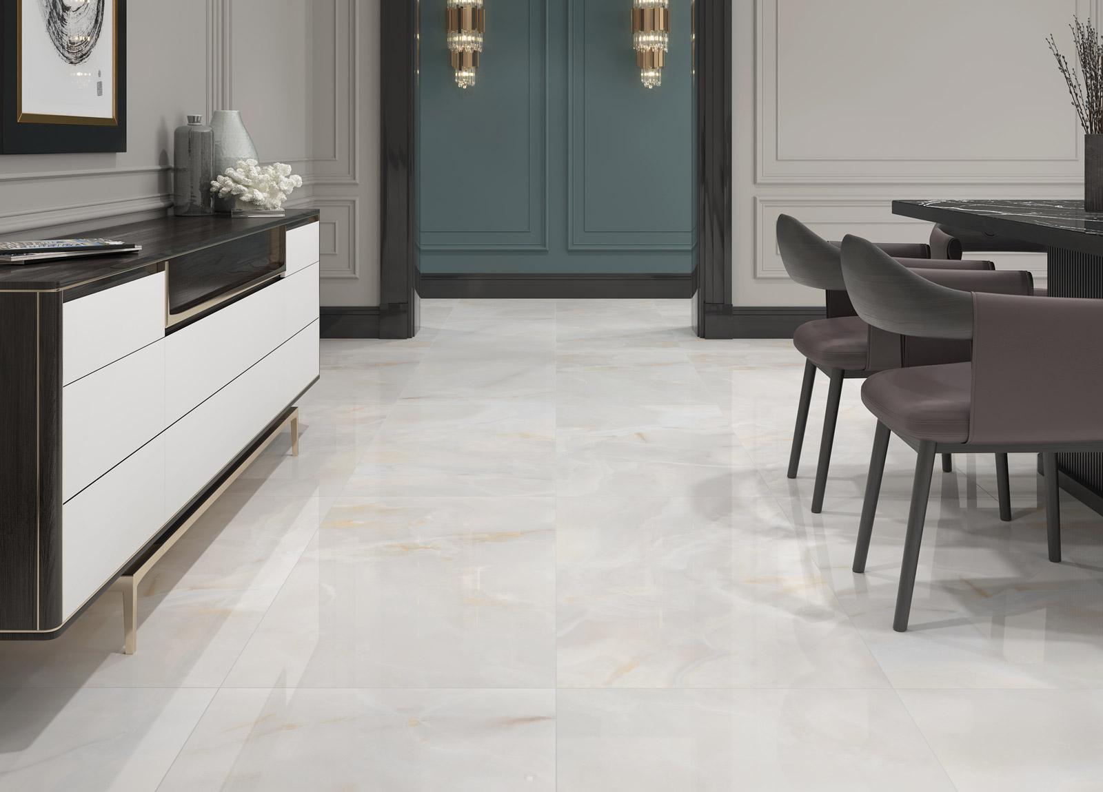 Güral Seramik 120x120 Onice Levigato Full Lappato uygulama örneği