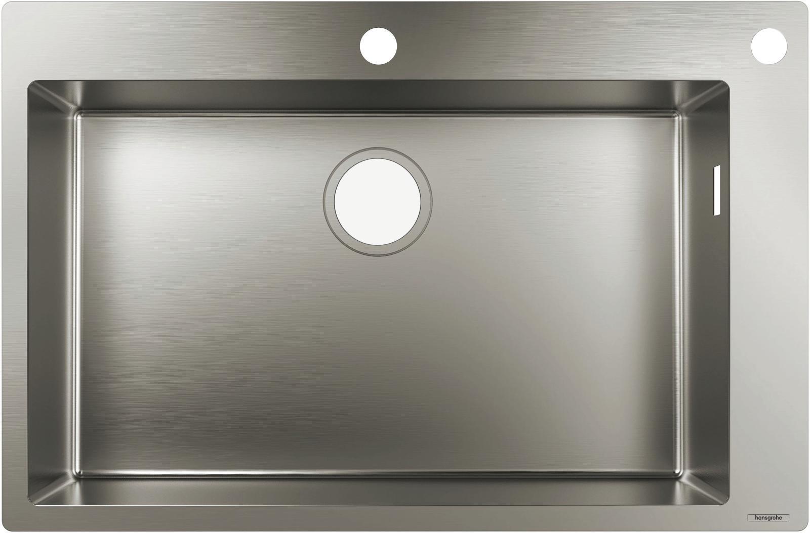 hansgrohe S712-F660 Ankastre eviye 660 Paslanmaz Çelik uygulama örneği