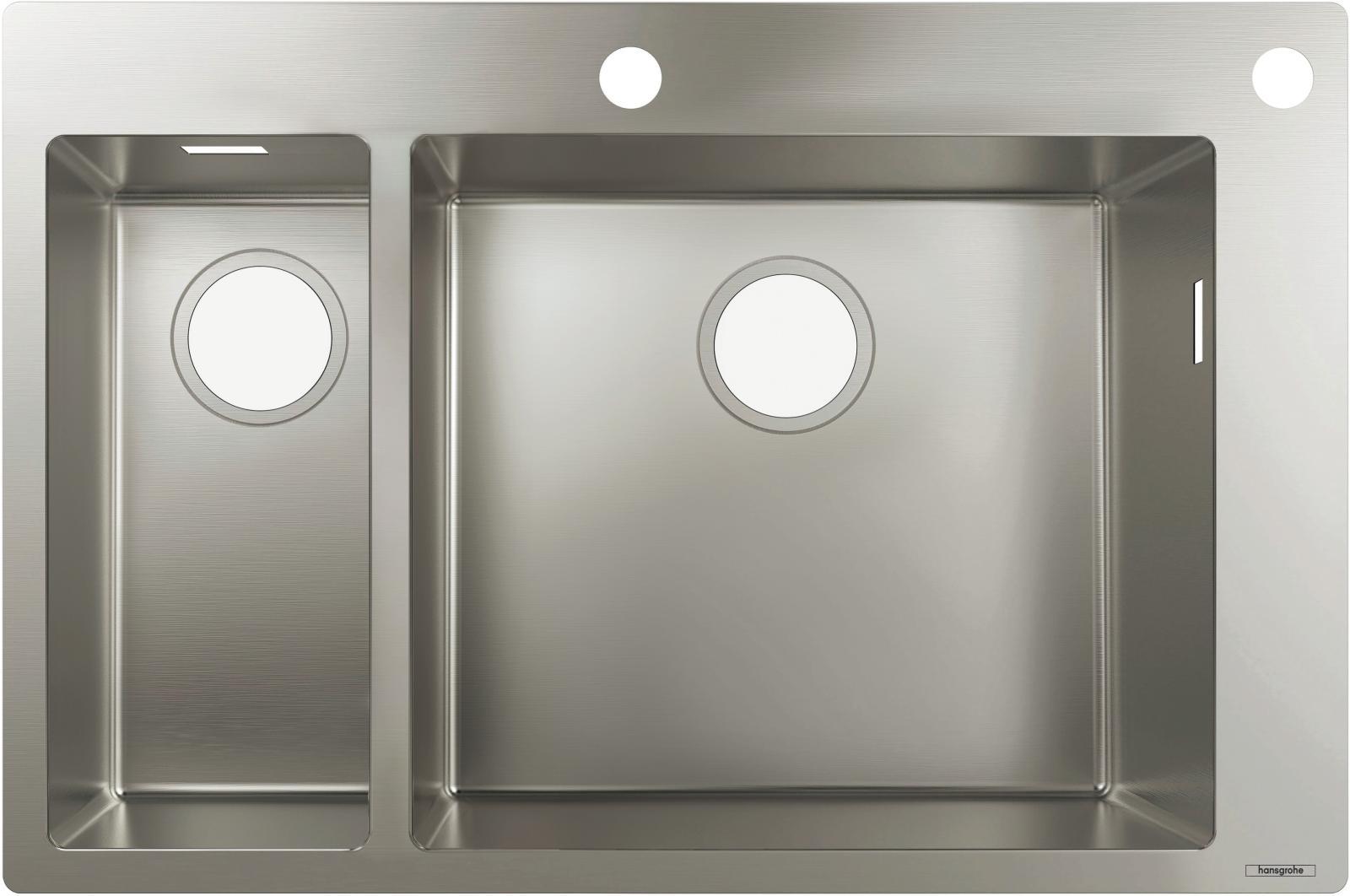 hansgrohe S712-F655 Ankastre eviye 180/450 Paslanmaz Çelik uygulama örneği