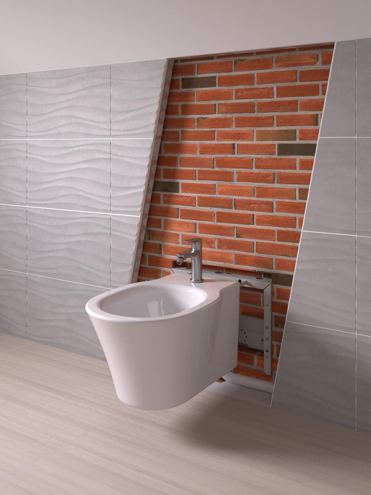 Ideal Standard Prosys Bide Taşıyıcıları 420x80x320 mm Naturel uygulama örneği