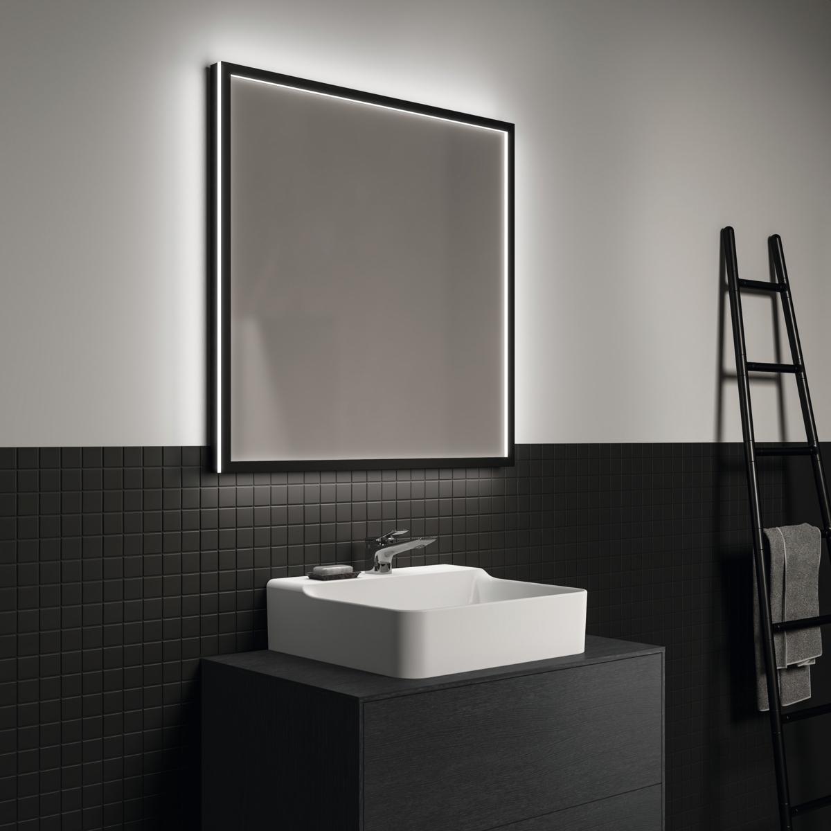 Ideal Standard Conca Işıklı Ayna 800x38x800 mm uygulama örneği