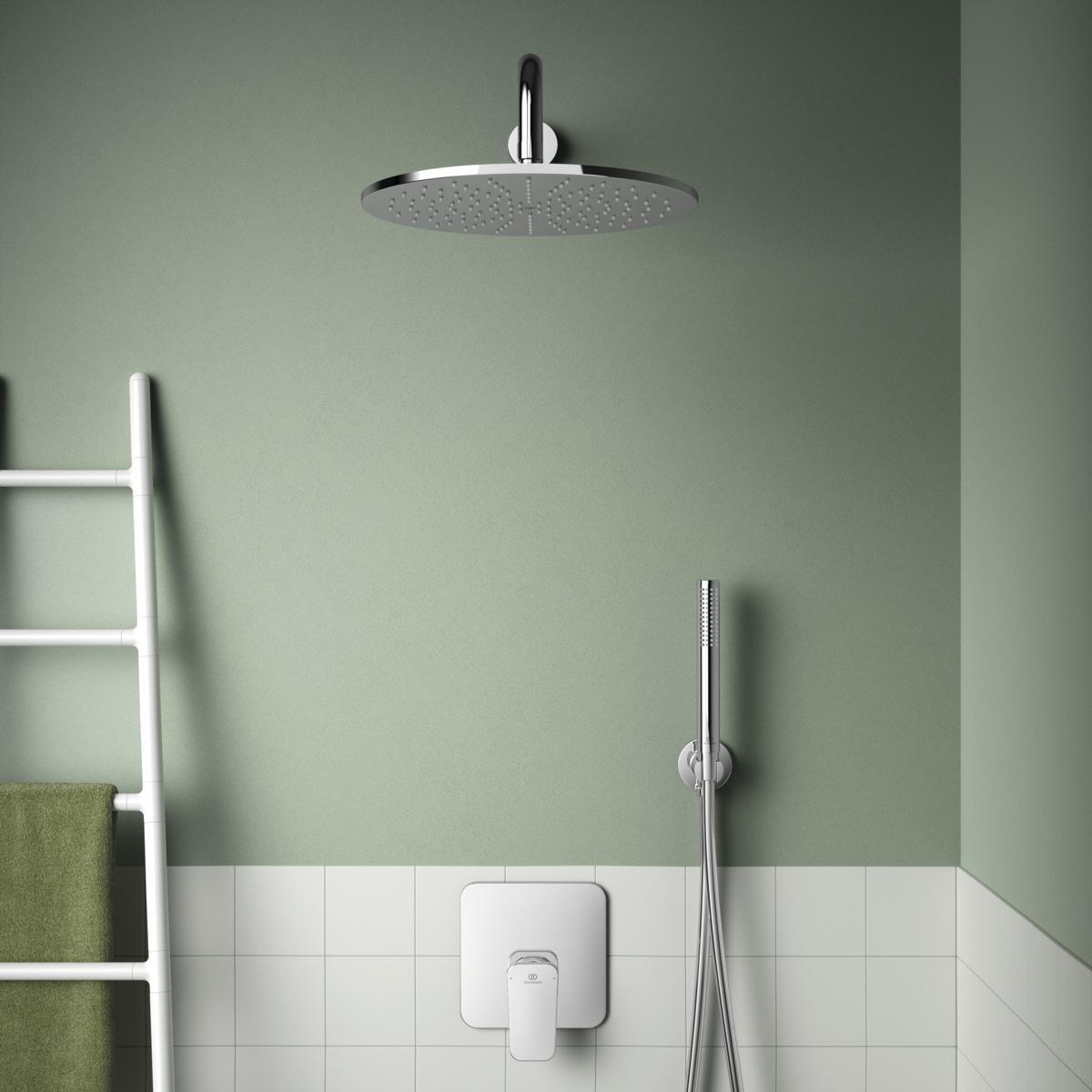 Ideal Standard Ceraplan Ankastre Duş Armatürü 163x150x184 mm, Kit 1 dahil, 29 l/dk (3 bar) Krom uygulama örneği