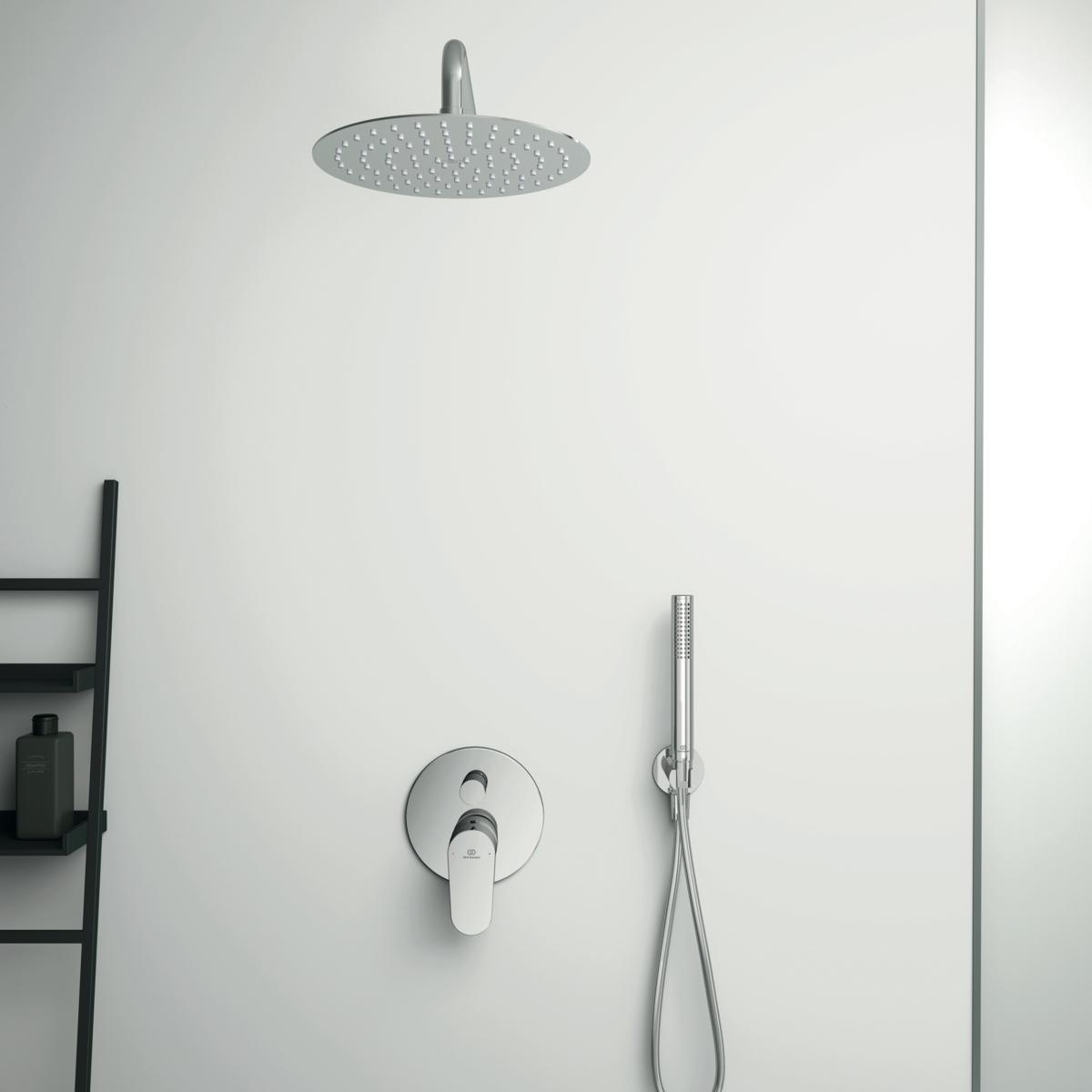 Ideal Standard Idealrain Luxe Tepe Duşu 250x53x250 mm, 12 l/dk (3 bar) Paslanmaz Çelik uygulama örneği
